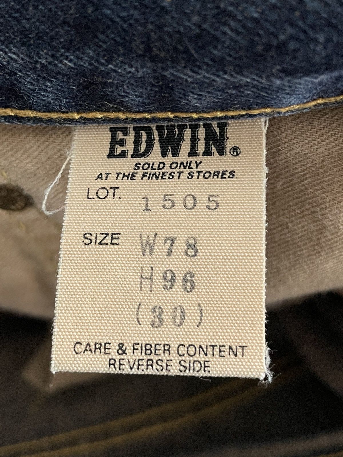 Edwin Edwin 505 Vintage Selvedge Indigo Loose Denim Pants Size US 30 / EU 46 - 20 Thumbnail