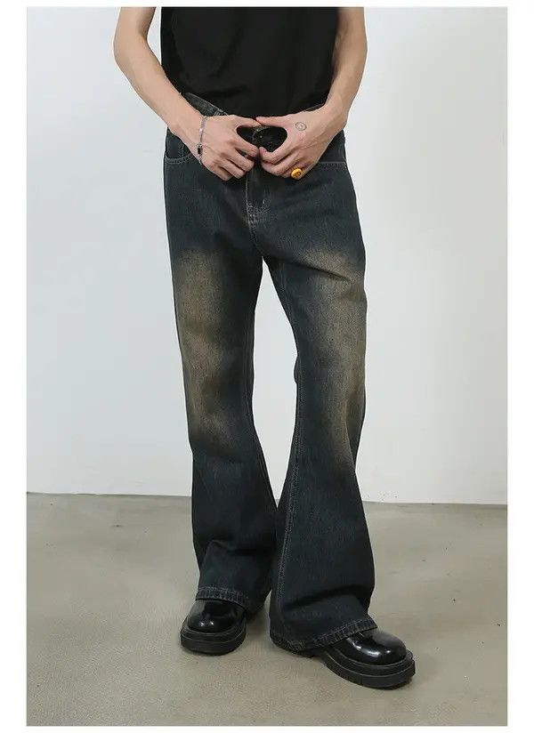 Japanese Brand Minako x Yuki Vintage washed versatile casual flared jeans Size US 32 / EU 48 - 6 Thumbnail