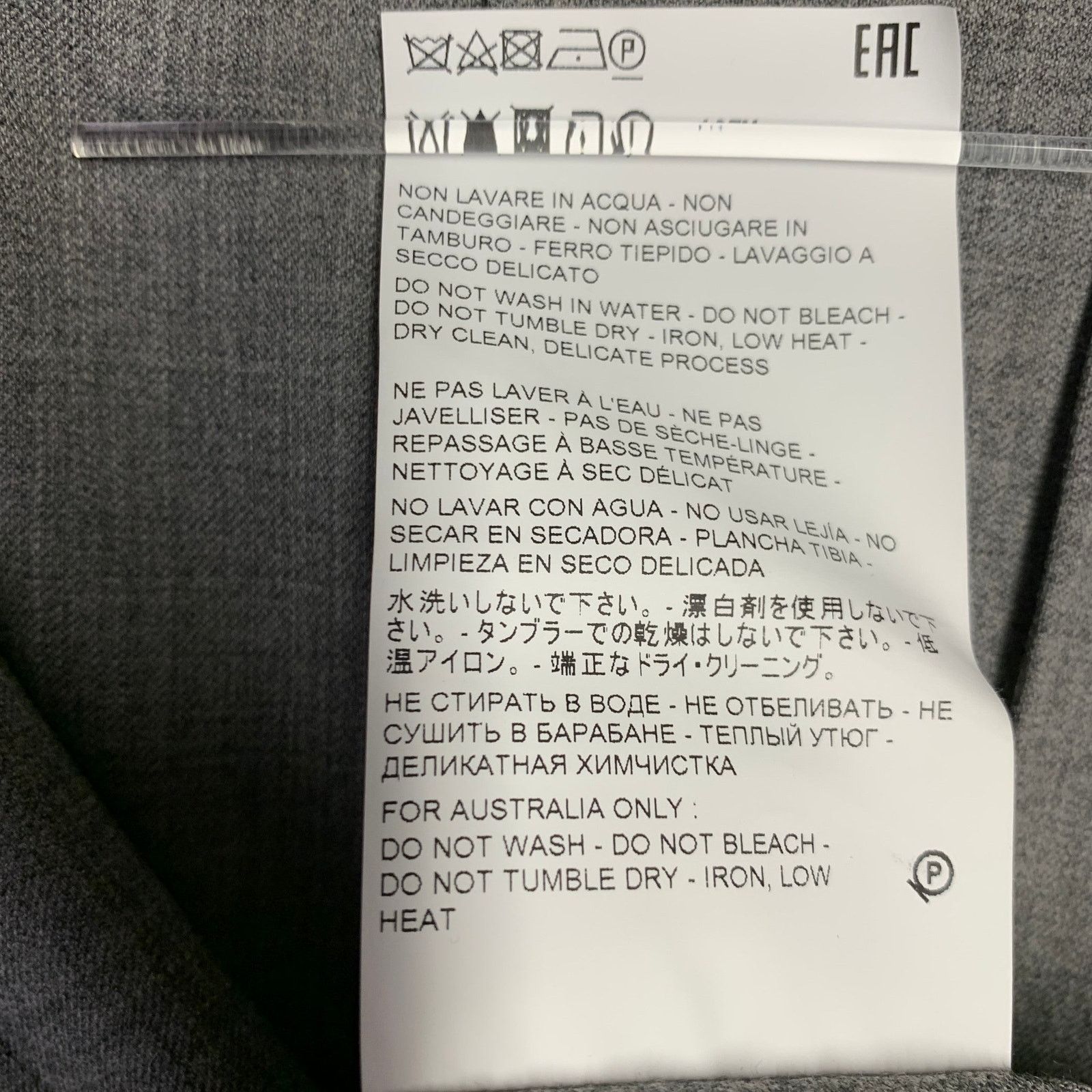 Michael Kors MICHAEL KORS COLLECTION 12 Grey Wool Blend Pleated Skirt Size 34" / US 12 / IT 48 - 5 Thumbnail