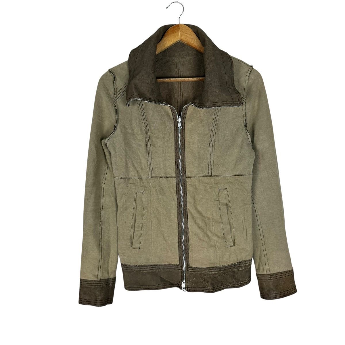 Genuine Leather ☀️ALCALI COWHIDE REVERSIBLE LEATHER JACKET LIKE RICK OWEN Size S / US 4 / IT 40 - 4 Thumbnail