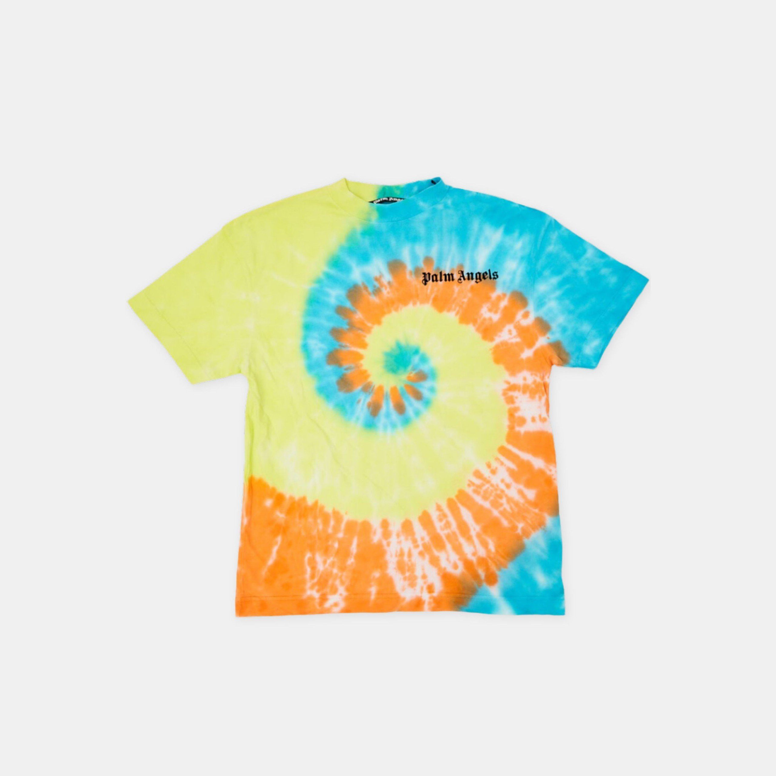 image of Palm Angels Multicolor Tie-Dye New Basic T-Shirt, Men's (Size Medium)