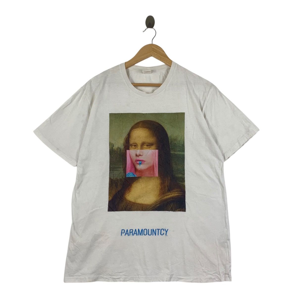 Vintage NOVEL PARAMOUNTCY MONA LISA Portrait Tee Shirt Top Size M / US 6-8 / IT 42-44 - 1 Thumbnail