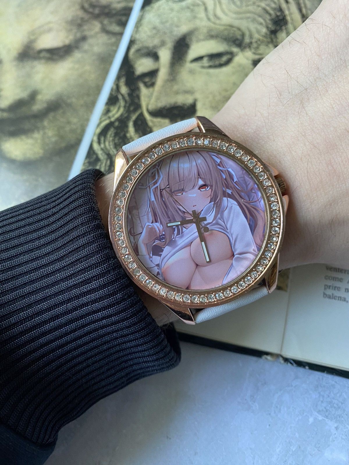 Japanese Brand × Jewelry × Vintage Anime Girl Watch Kawaii Stylish White Strap Size ONE SIZE - 3 Thumbnail