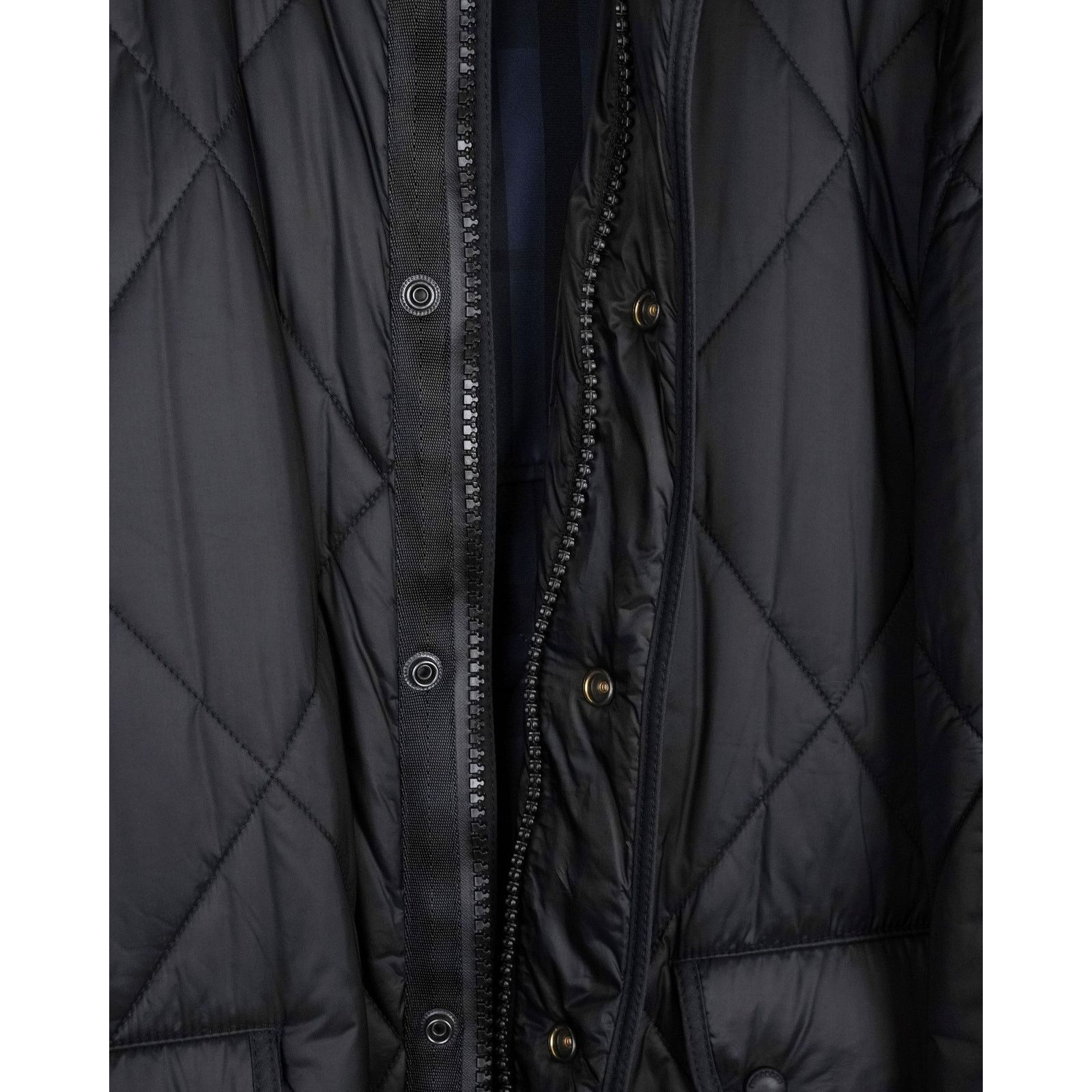 Burberry Burberry brit black quilted lamb leather wool vintage jacket Size US M / EU 48-50 / 2 - 10 Thumbnail