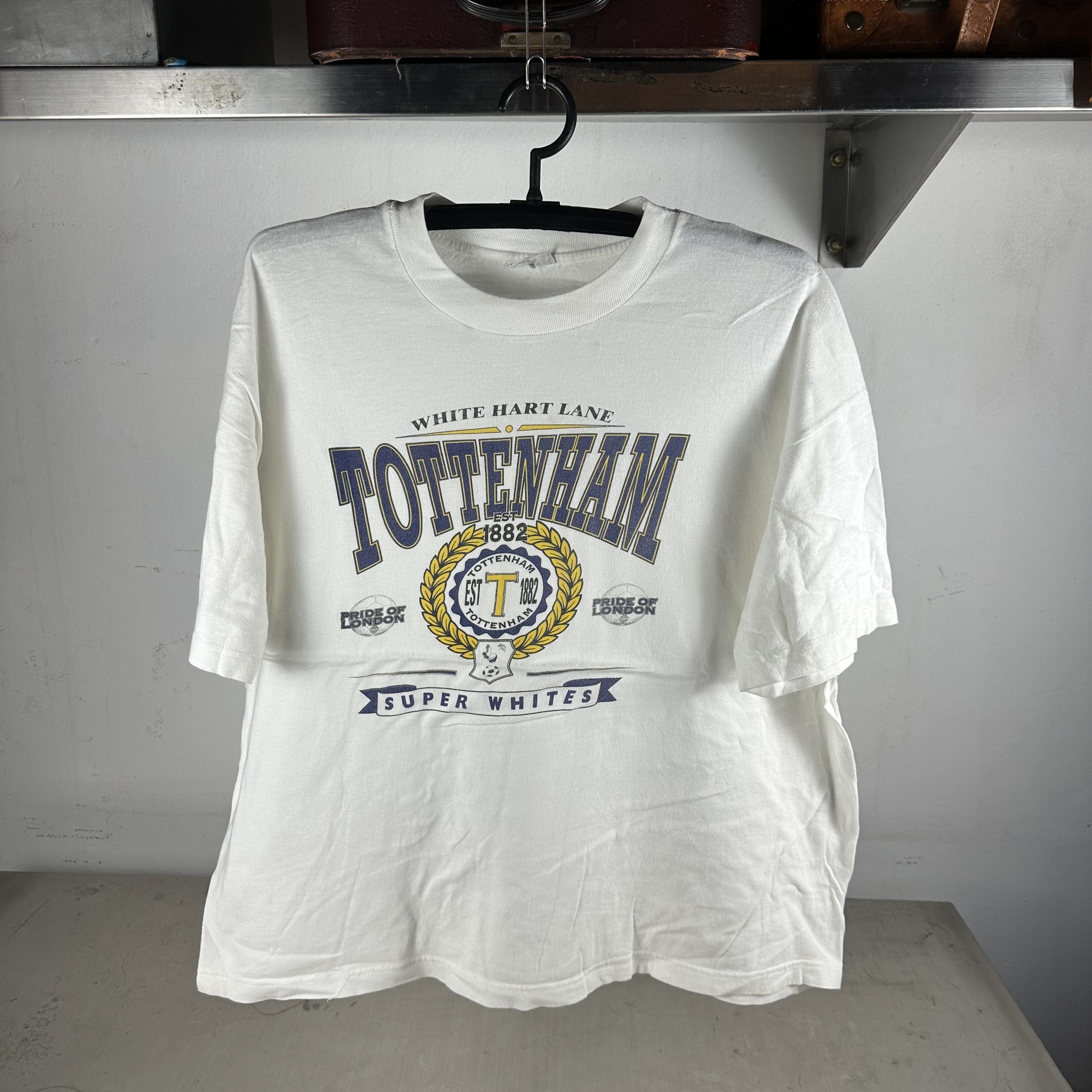 Vintage 90s Tottenham Hotspur FC Pride of London Soccer T-shirt Size US L / EU 52-54 / 3 - 1 Thumbnail