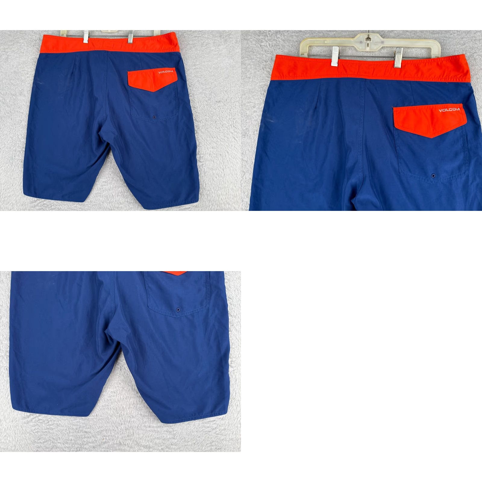Volcom Volcom Board Shorts Mens 36 Blue Red Floral Polyester Beach Swim Trunks 36x10 Pockets Drawstring Mens Size US 36 / EU 52 - 9 Thumbnail