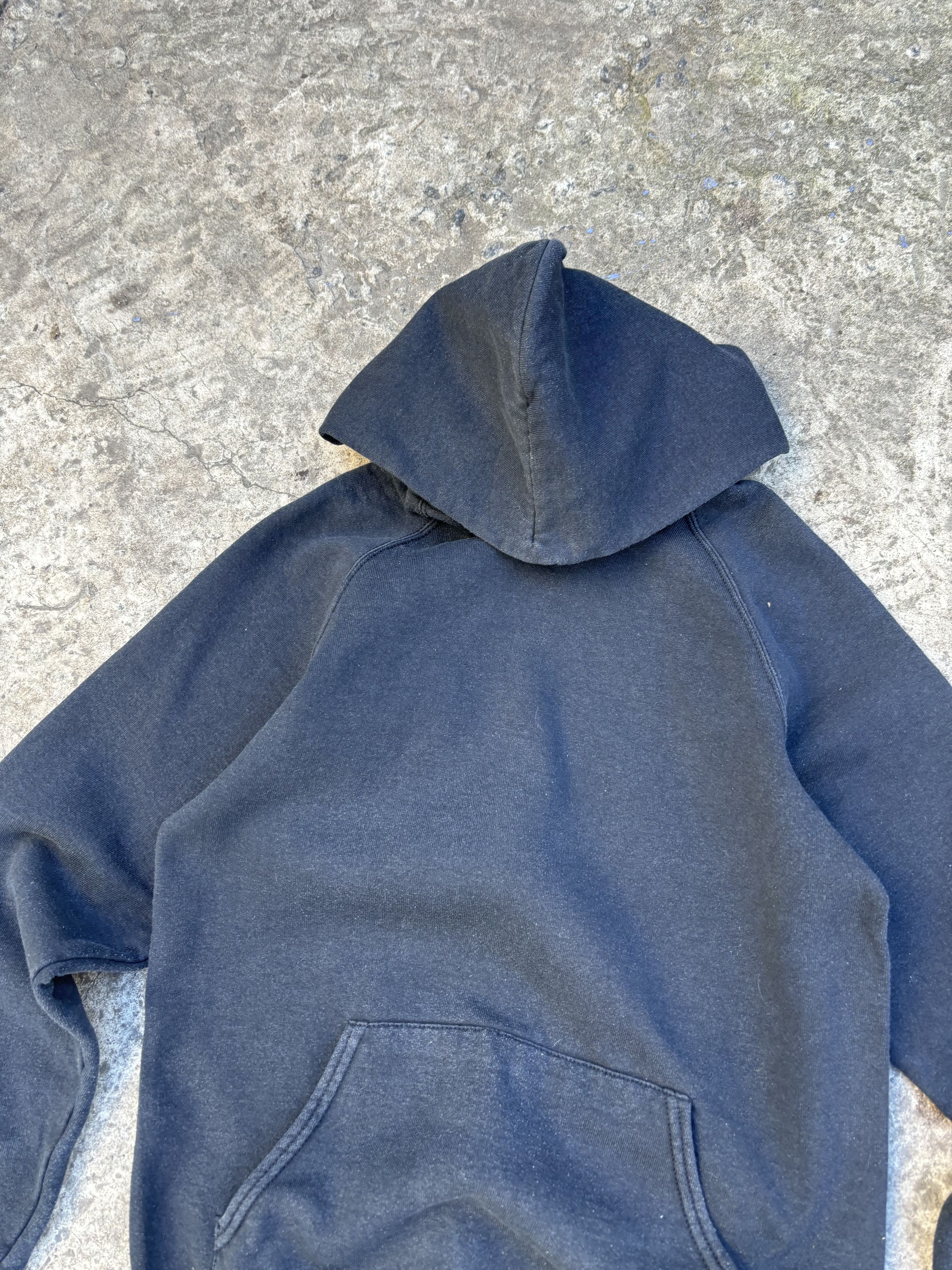 Vintage Vintage Screen Stars Black Blank Hoodie Size US S / EU 44-46 / 1 - 4 Thumbnail