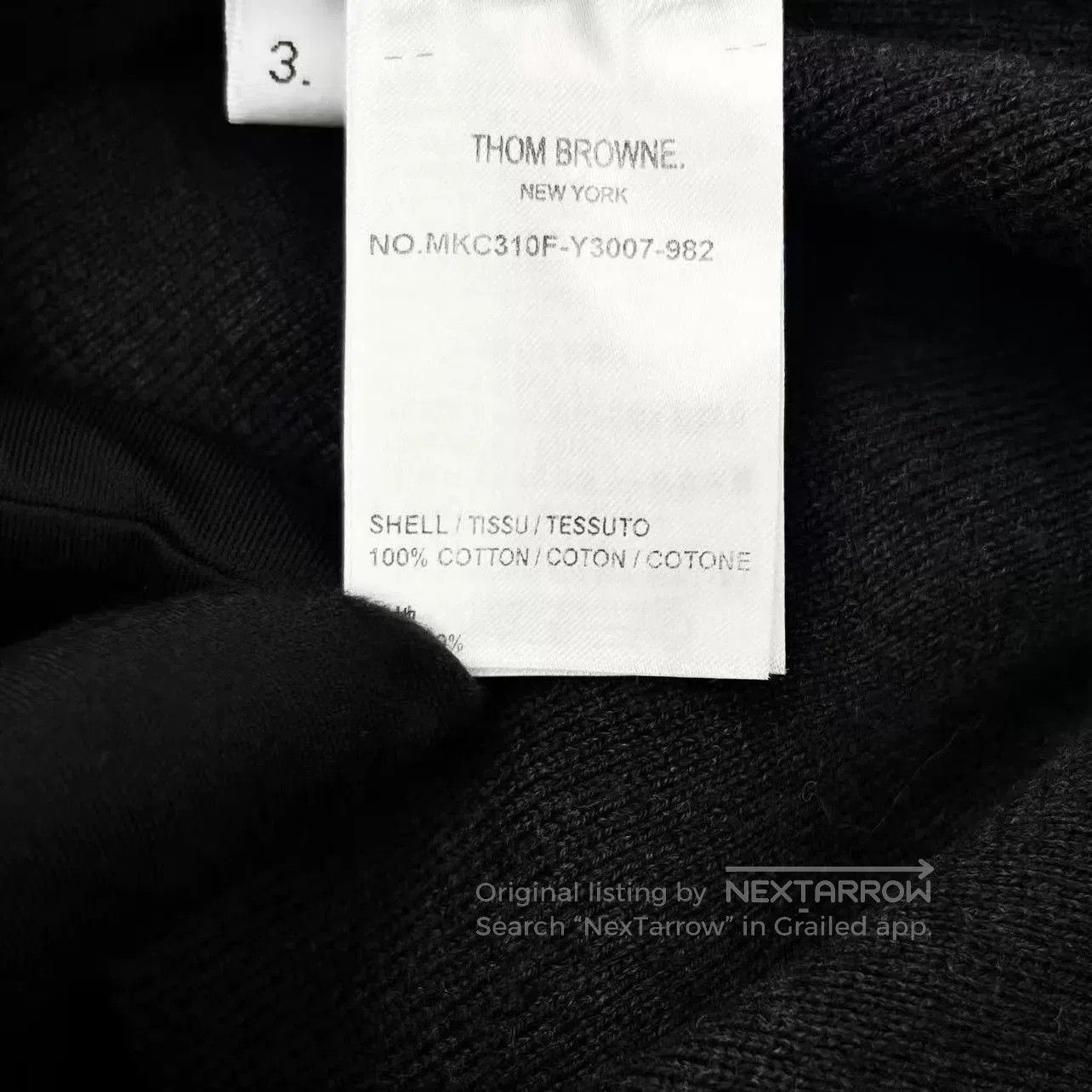 Thom Browne Thom Browne New Gray Stripe Knit Cardigan. Size US L / EU 52-54 / 3 - 5 Thumbnail