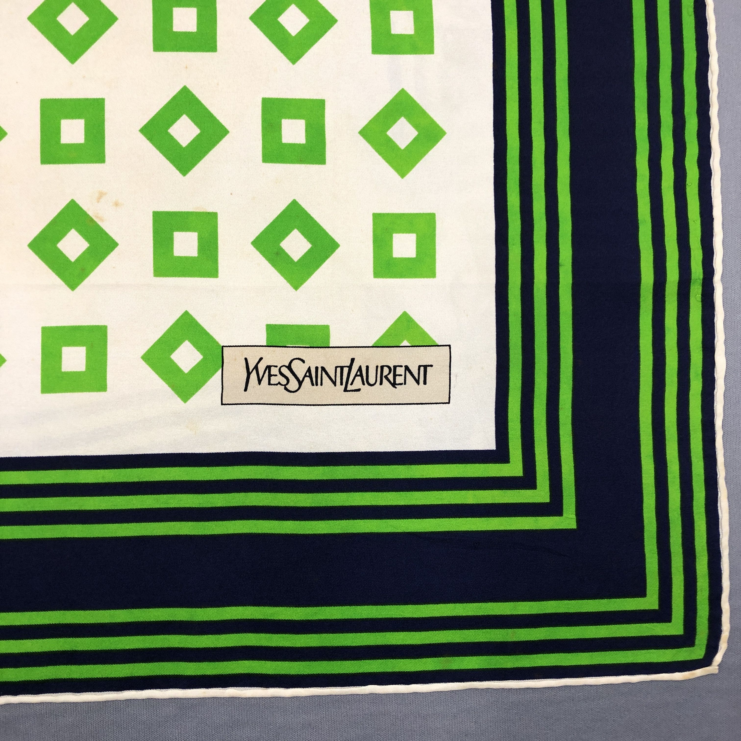 Japanese Brand Vintage Yves Saint Laurent SILK Scarf YSL Stole 56789 Size ONE SIZE - 2 Thumbnail