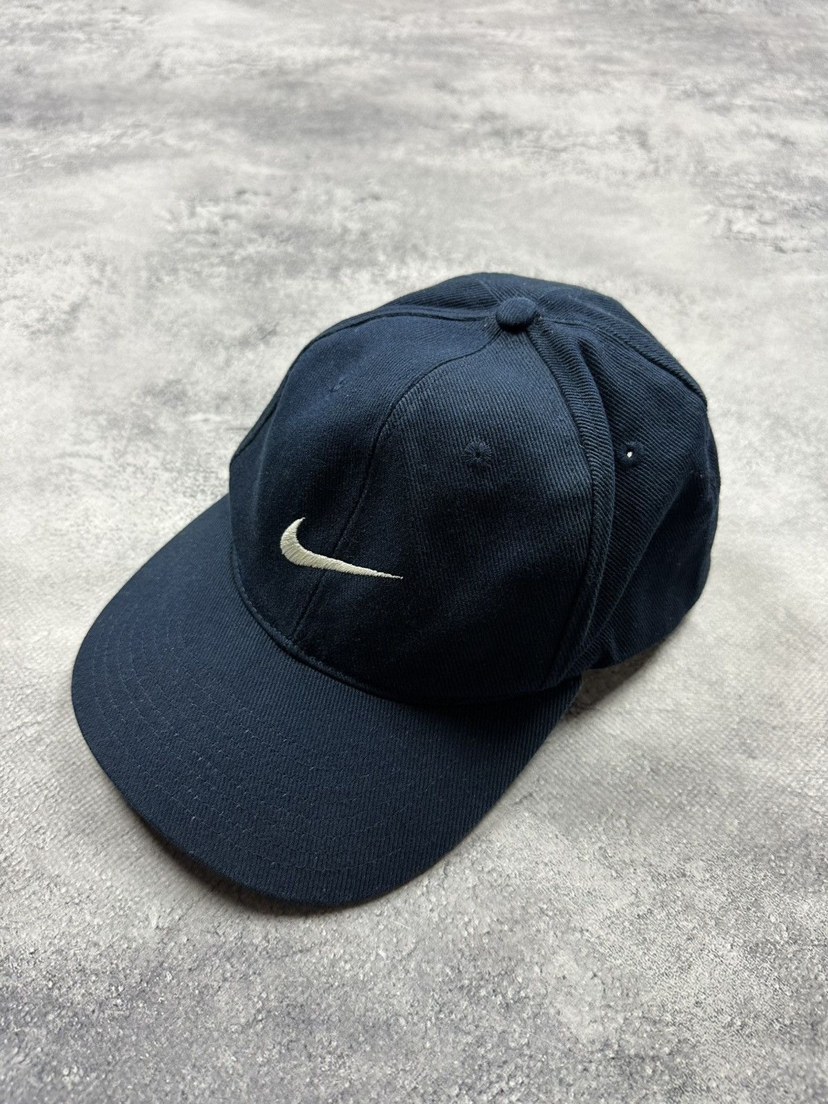 Nike Vintage 90s Nike Y2K Dad Hat Drill Swoosh Streetwear Cap Size ONE SIZE - 1 Thumbnail