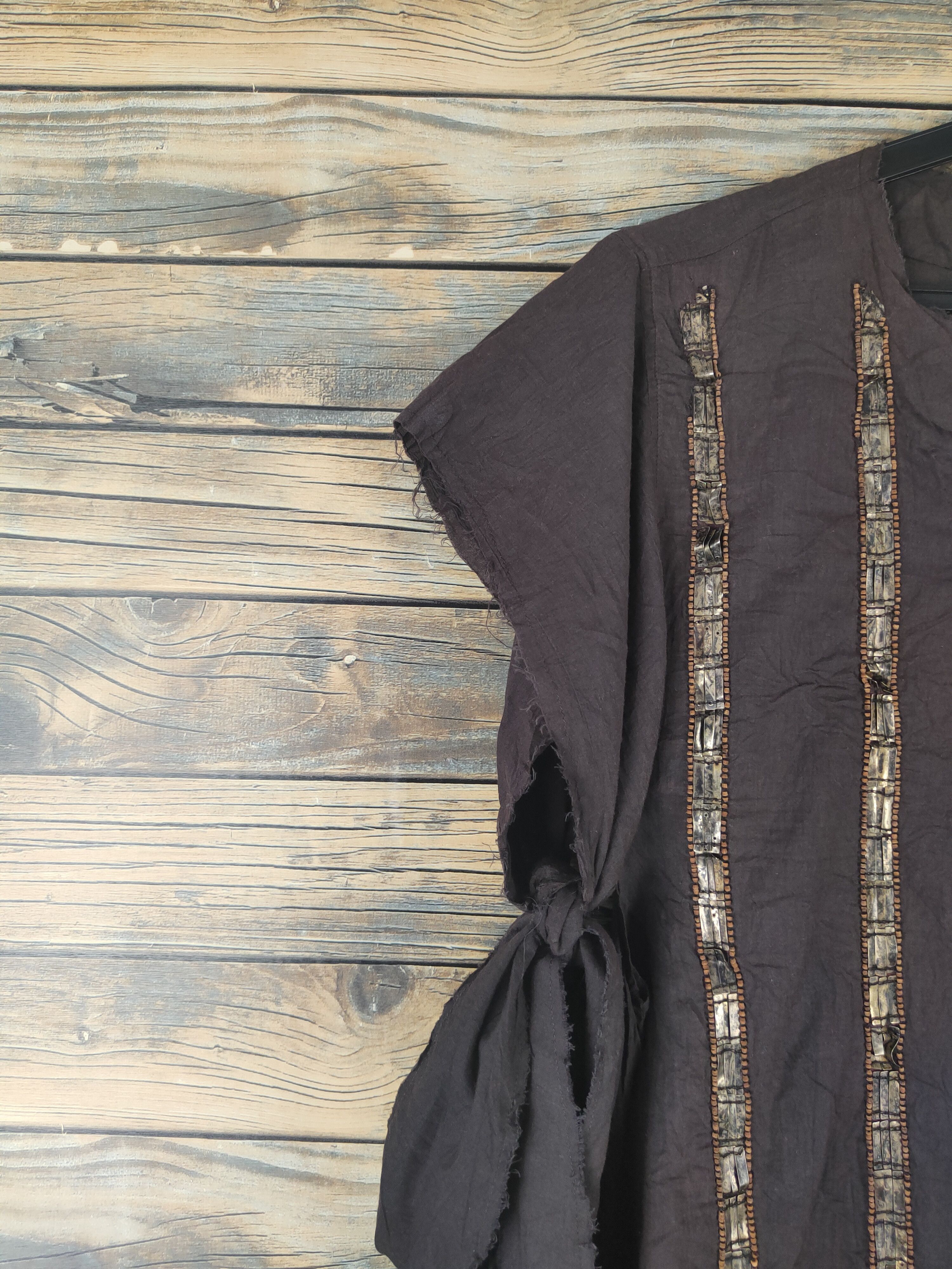 Patrizia Pepe × Vintage Retro Patrizia Pepe Dark Brown Blouses Size S / US 4 / IT 40 - 4 Thumbnail
