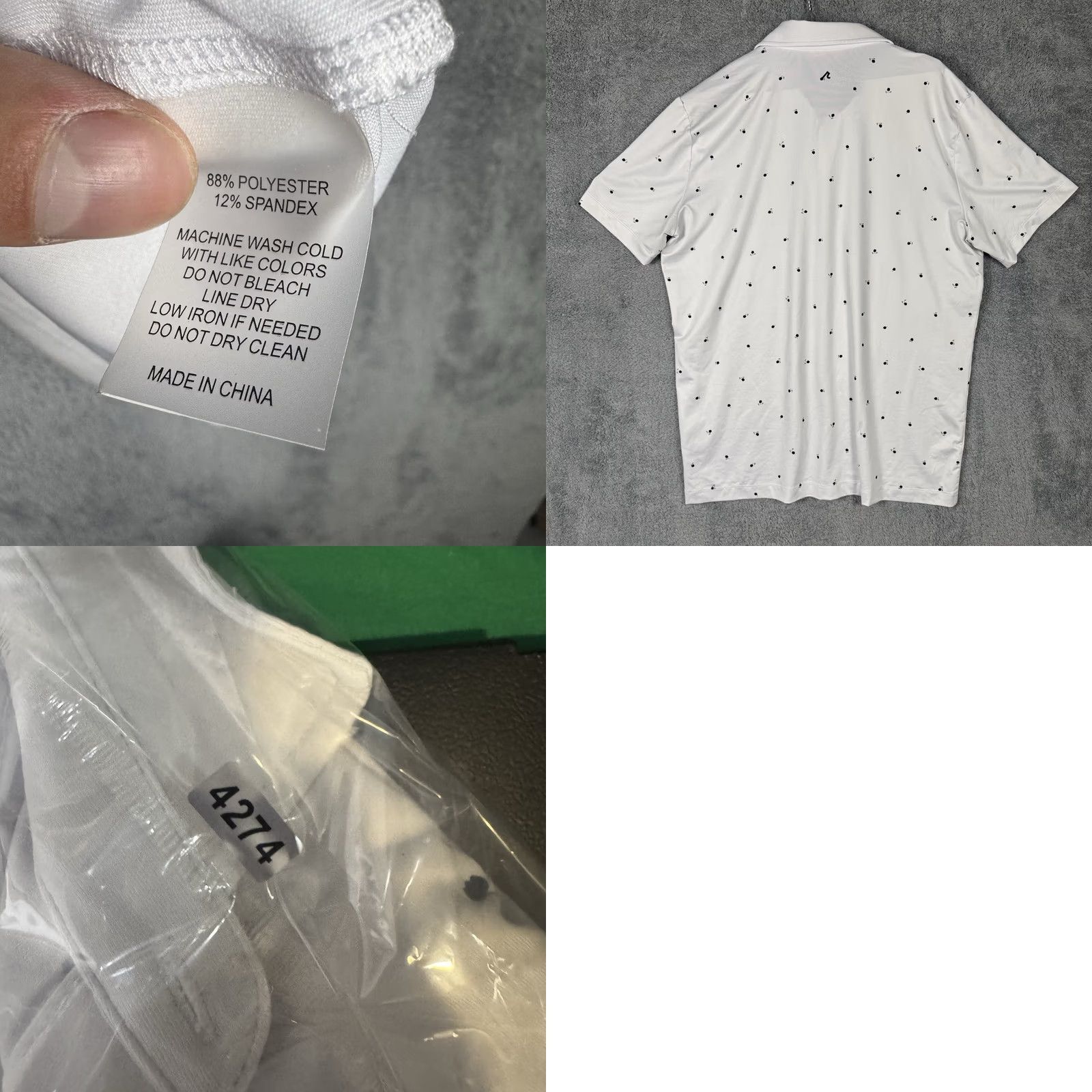 Vintage Redvanly Polo Shirt Mens Large Rose Floral Geometric Golf Stretch All Over Print Size US L / EU 52-54 / 3 - 8 Thumbnail