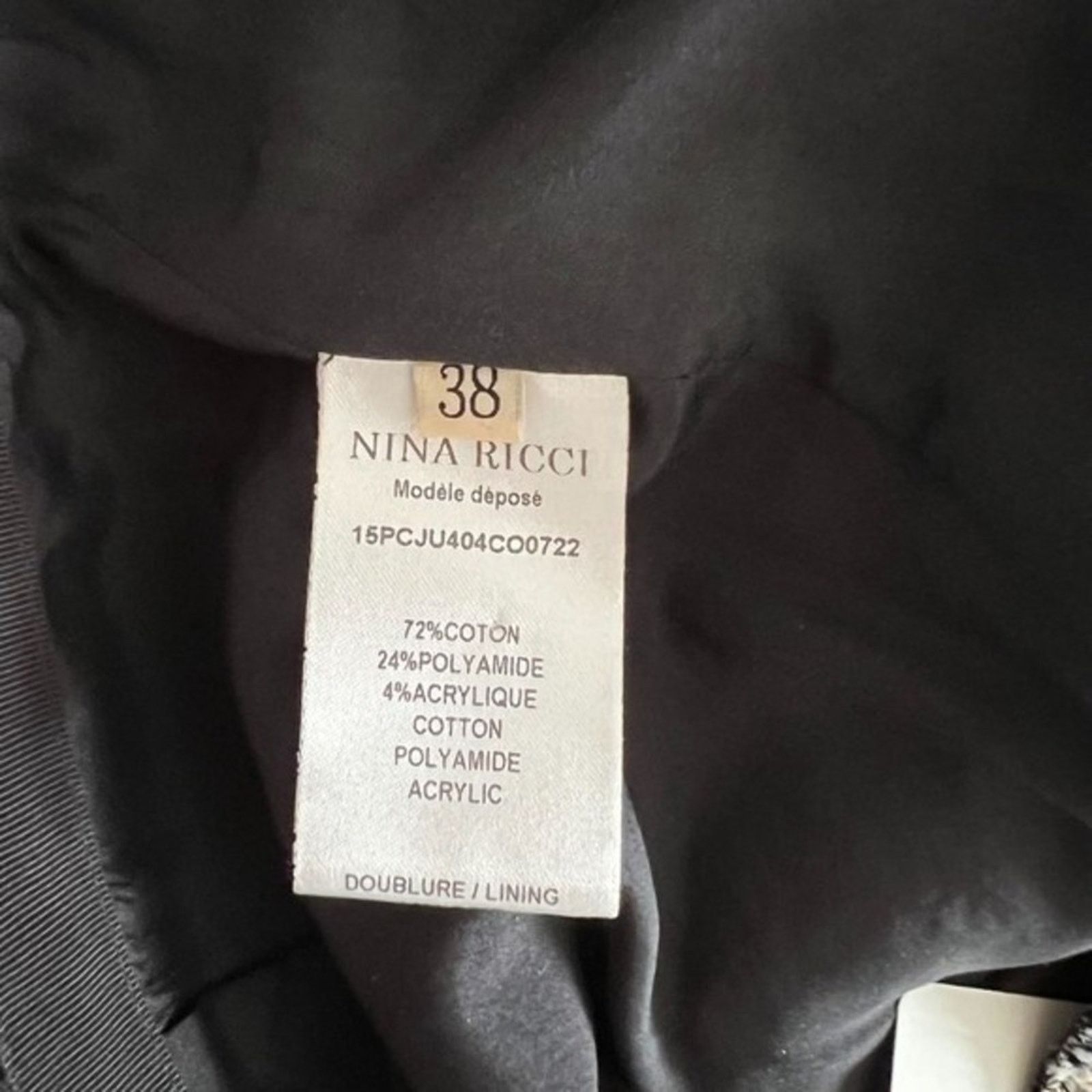 Nina Ricci NINA RICCI Tweed Pattern Knee-Length Skirt, M/FR38/W30 Size 27" / US 4 / IT 40 - 8 Thumbnail