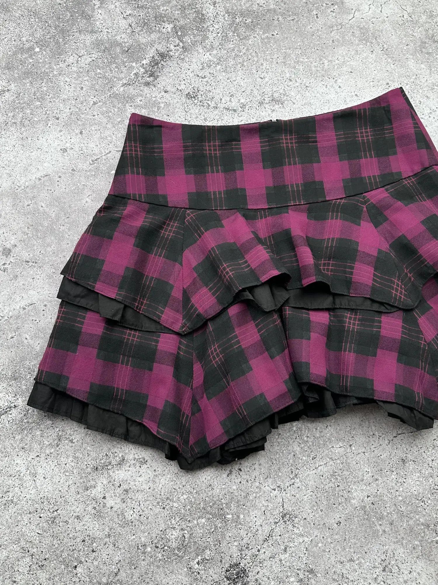 Japanese Brand Vintage Assymetry Mini Skirt C91(V194)(E8) Size 28" / US 6 / IT 42 - 2 Thumbnail