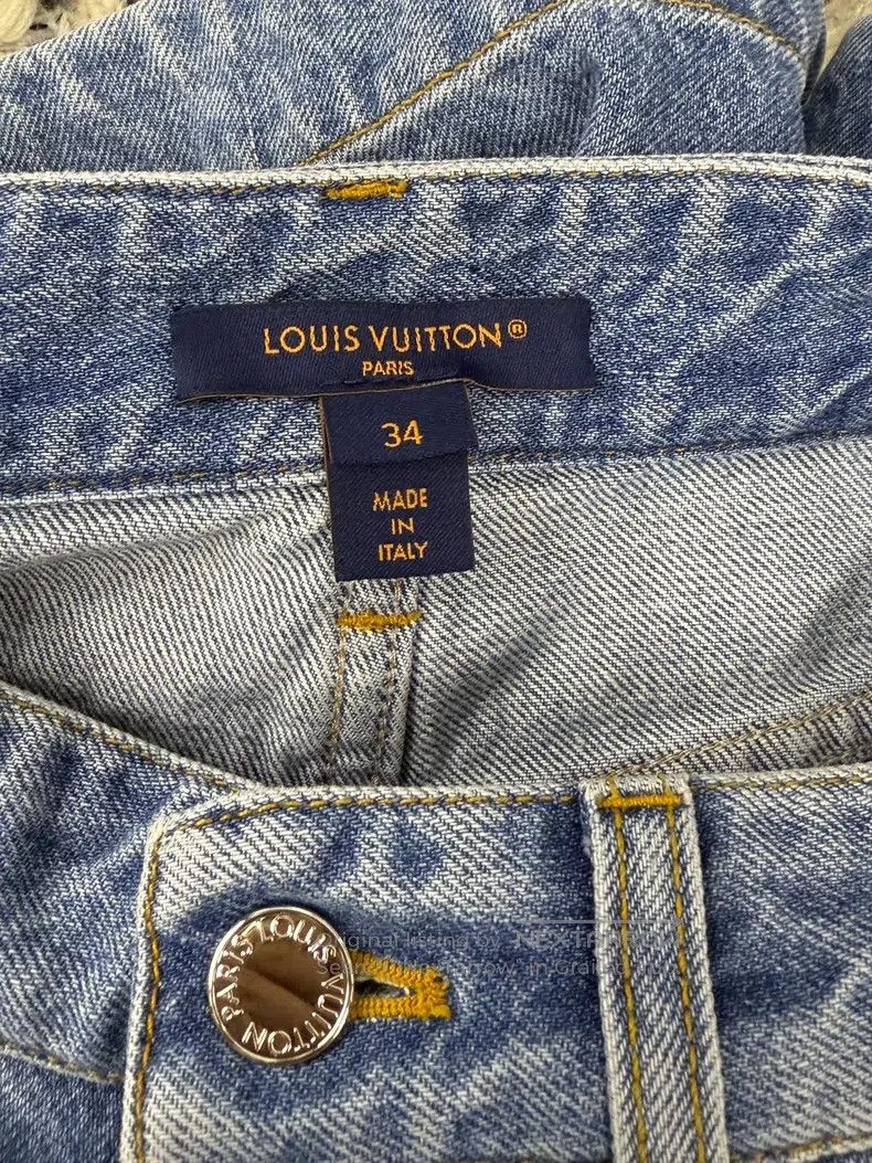Louis Vuitton Louis Vuitton High-waisted denim shorts Size 33" - 4 Thumbnail
