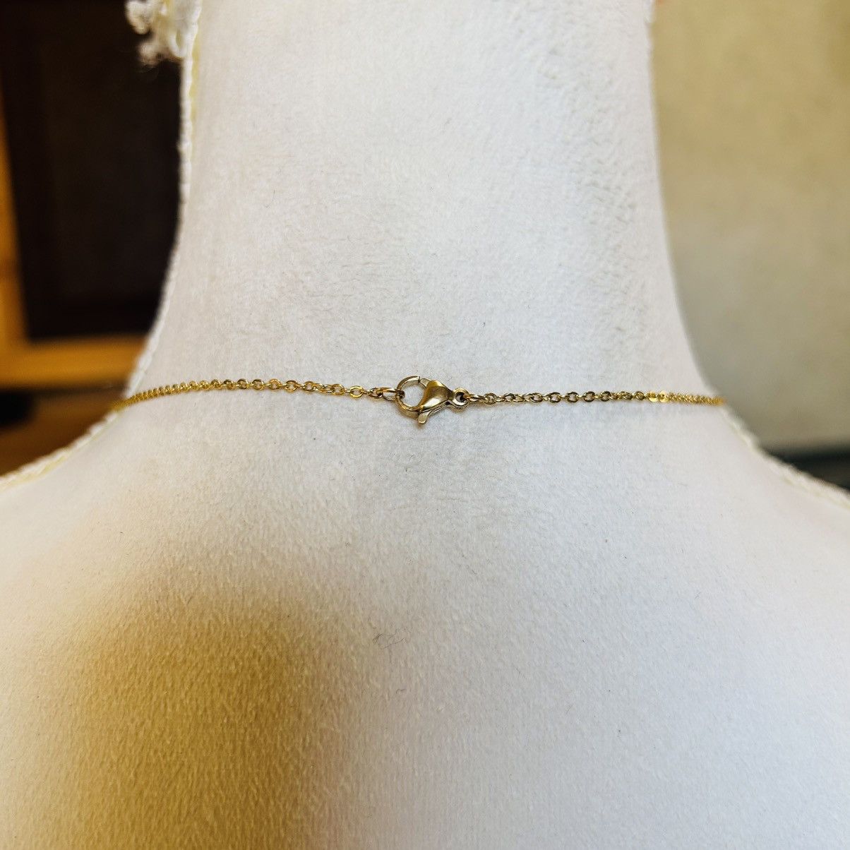 Handmade Handcrafted vintage bead drop pendant on chain necklace Size ONE SIZE - 5 Thumbnail