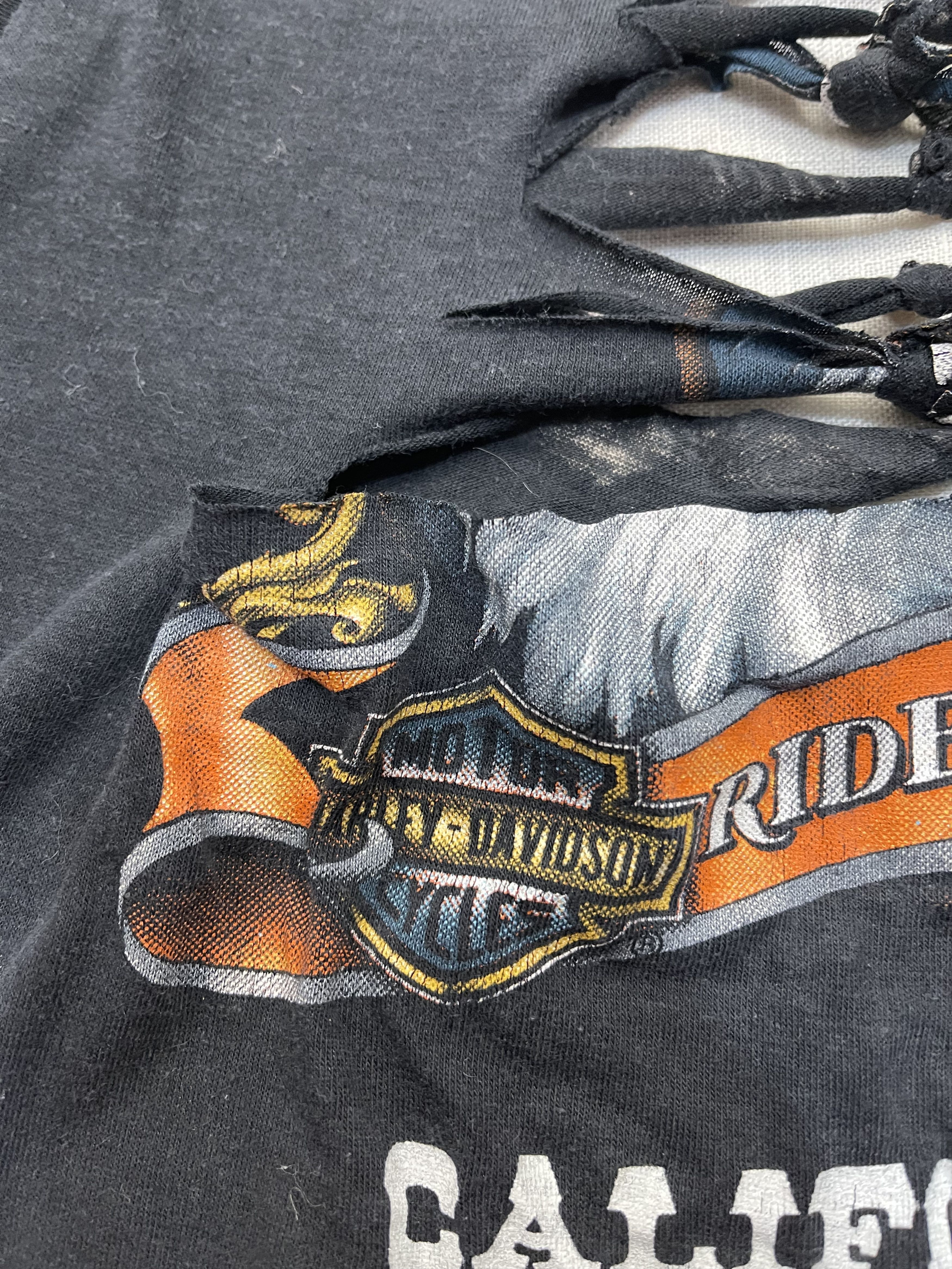 Harley Davidson × Vintage Vintage Harley Davidson California Distressed T-Shirt Size S / US 4 / IT 40 - 14 Thumbnail