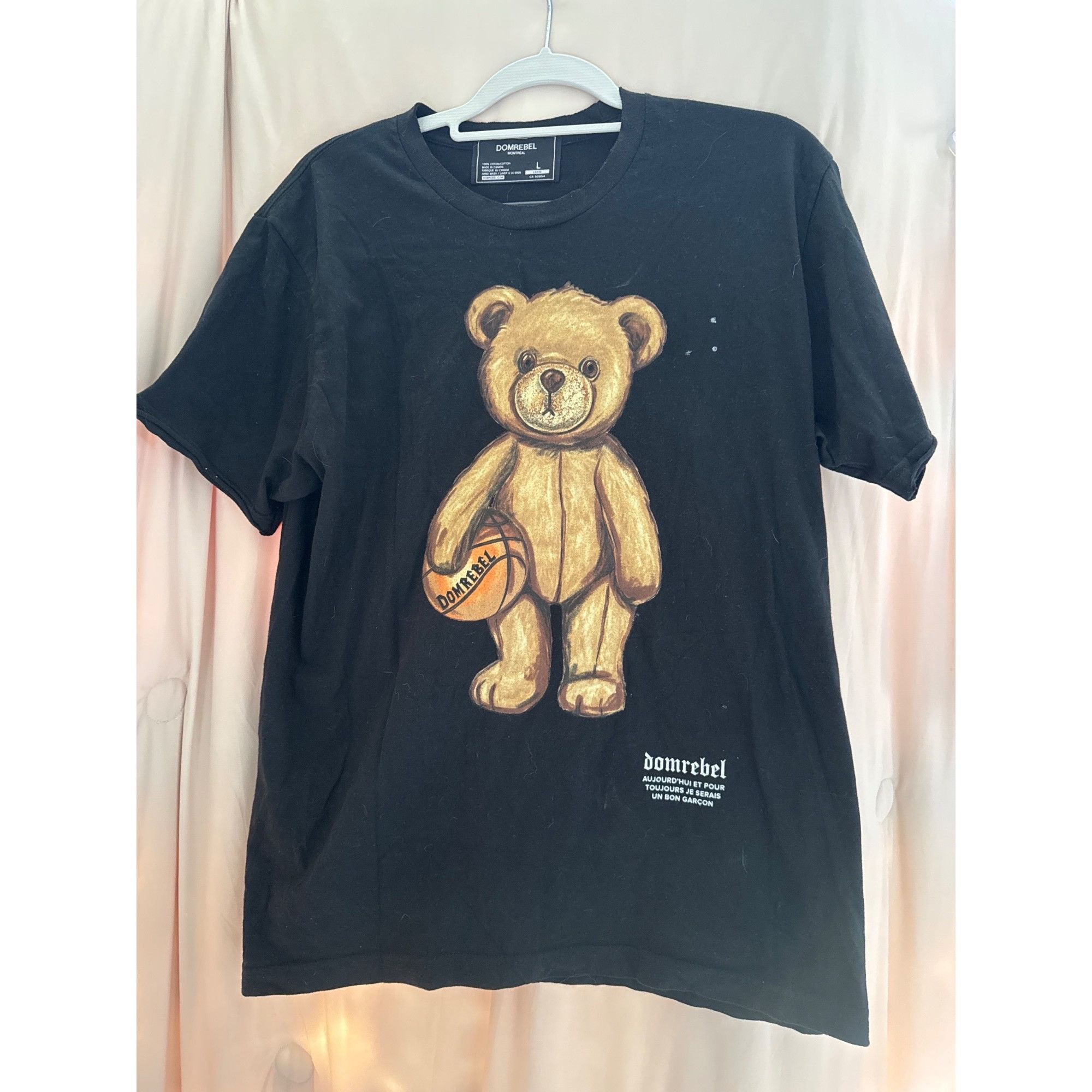 DOMREBEL Domrebel Large Teddy Bear Basketball T-Shirt 82 EUC Size US L / EU 52-54 / 3 - 1 Thumbnail
