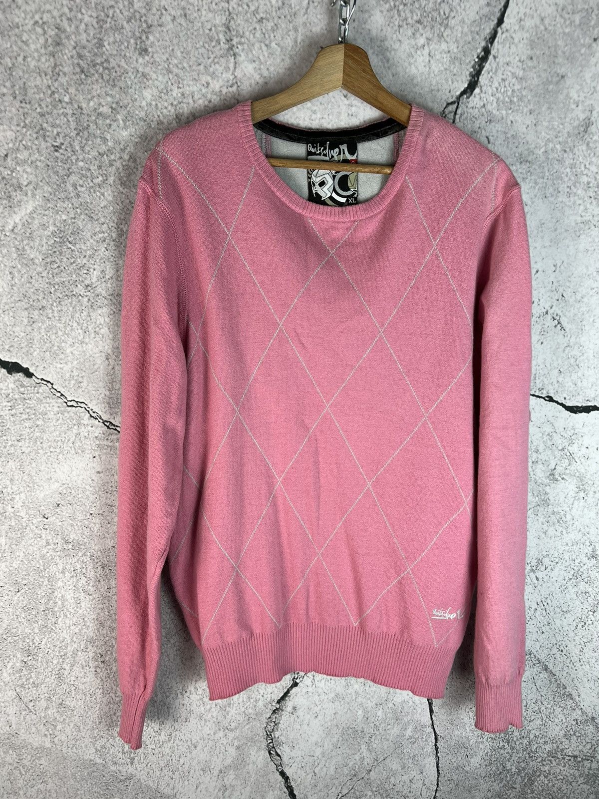 Quiksilver × Vintage Vintage 00s Quiksilver Skull Skate Sweater Y2K Size US XL / EU 56 / 4 - 2 Thumbnail