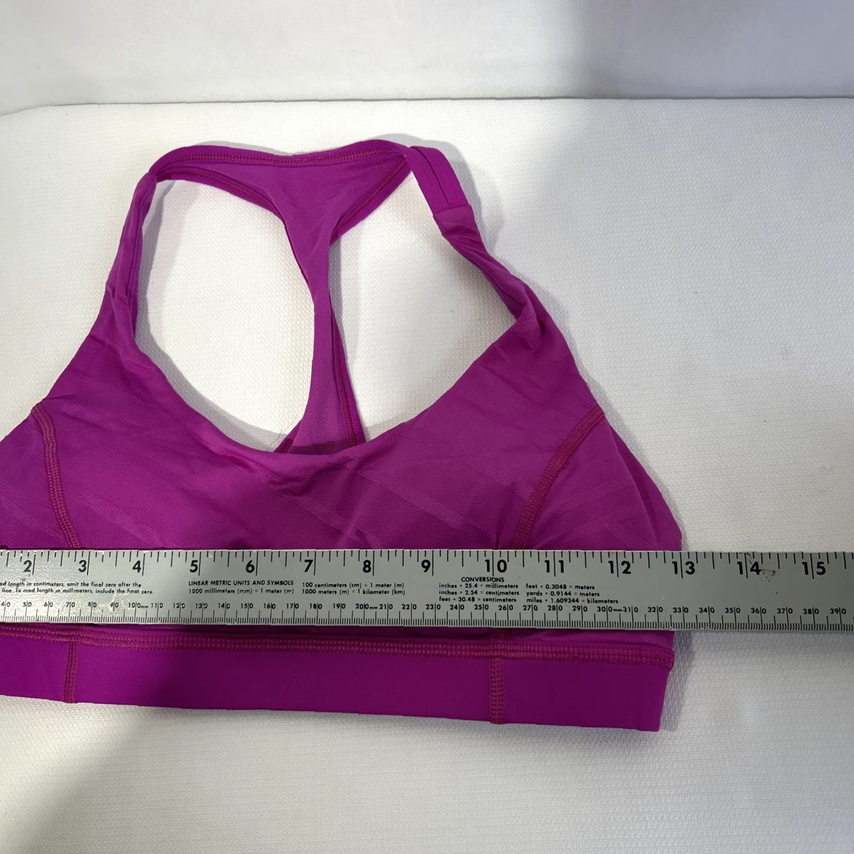 Lululemon Lululemon Break Free Sports Bra Vivid Vision Pink Purple Size 6 Women Activewear Bra Size ONE SIZE - 5 Thumbnail
