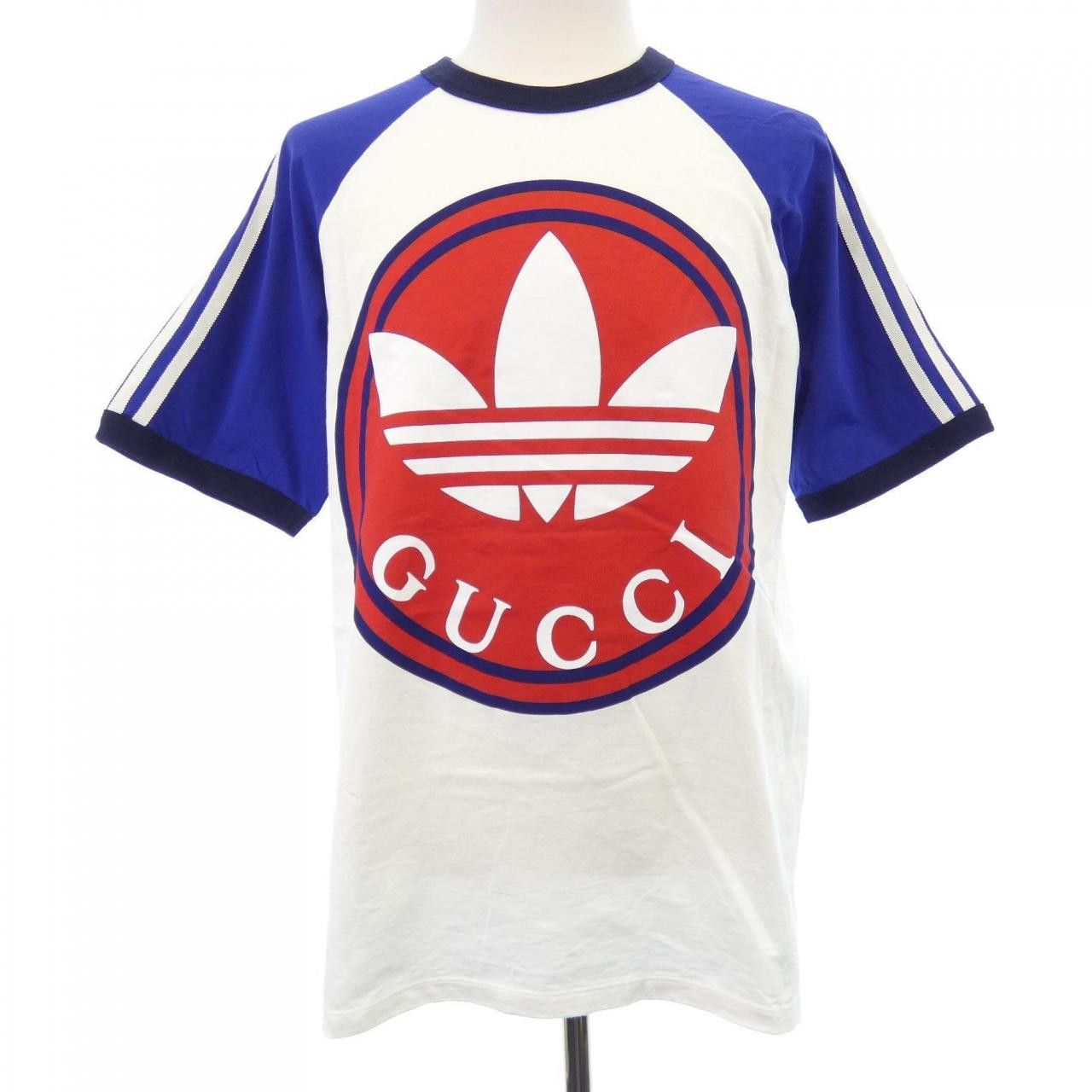 Gucci Gucci Gucci Adidas Cotton T Shirt Textile T-Shirts 722938XJE1F DUTY FREE for USA Size ONE SIZE - 1 Thumbnail