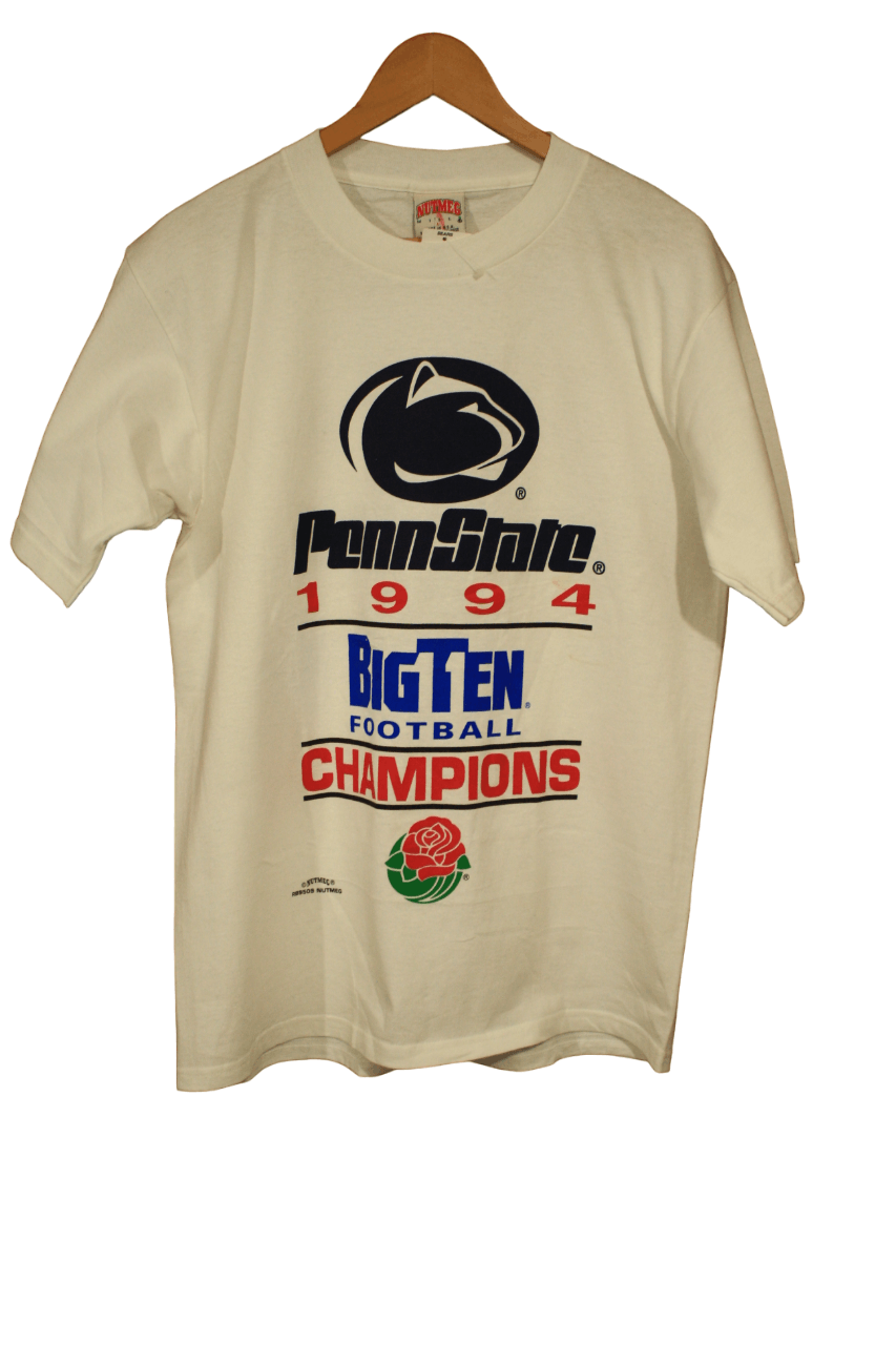 Nutmeg Vtg Penn State PSU Nittany Lions Nutmeg Tshirt Mens Size US L / EU 52-54 / 3 - 1 Thumbnail