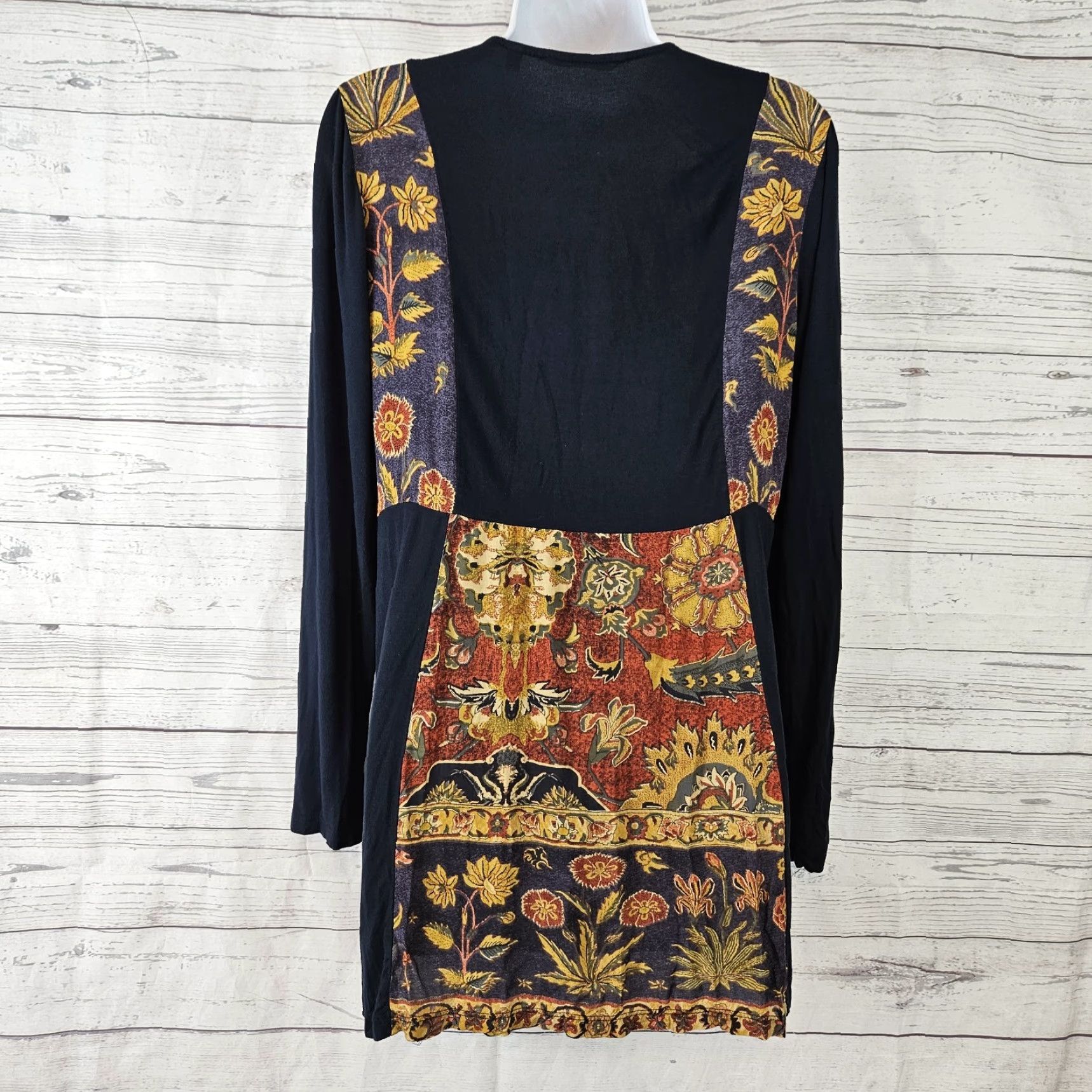 Soft Surroundings Soft Surroundings Womens Embroidered Blue Top Sz Small Long Sleeve Blouse Floral Primary Size S / US 4 / IT 40 - 3 Thumbnail