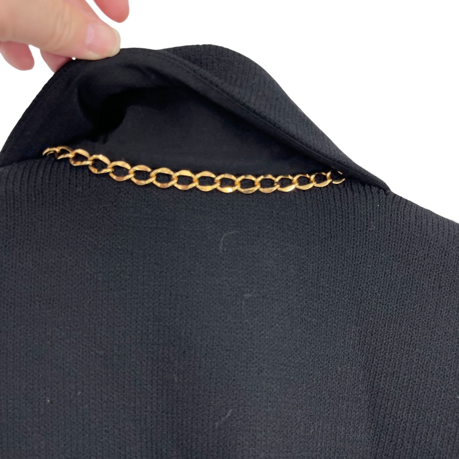 St. John St. John Black Sweater Blazer Jacket Double Breasted Size 4 Size S / US 4 / IT 40 - 7 Thumbnail
