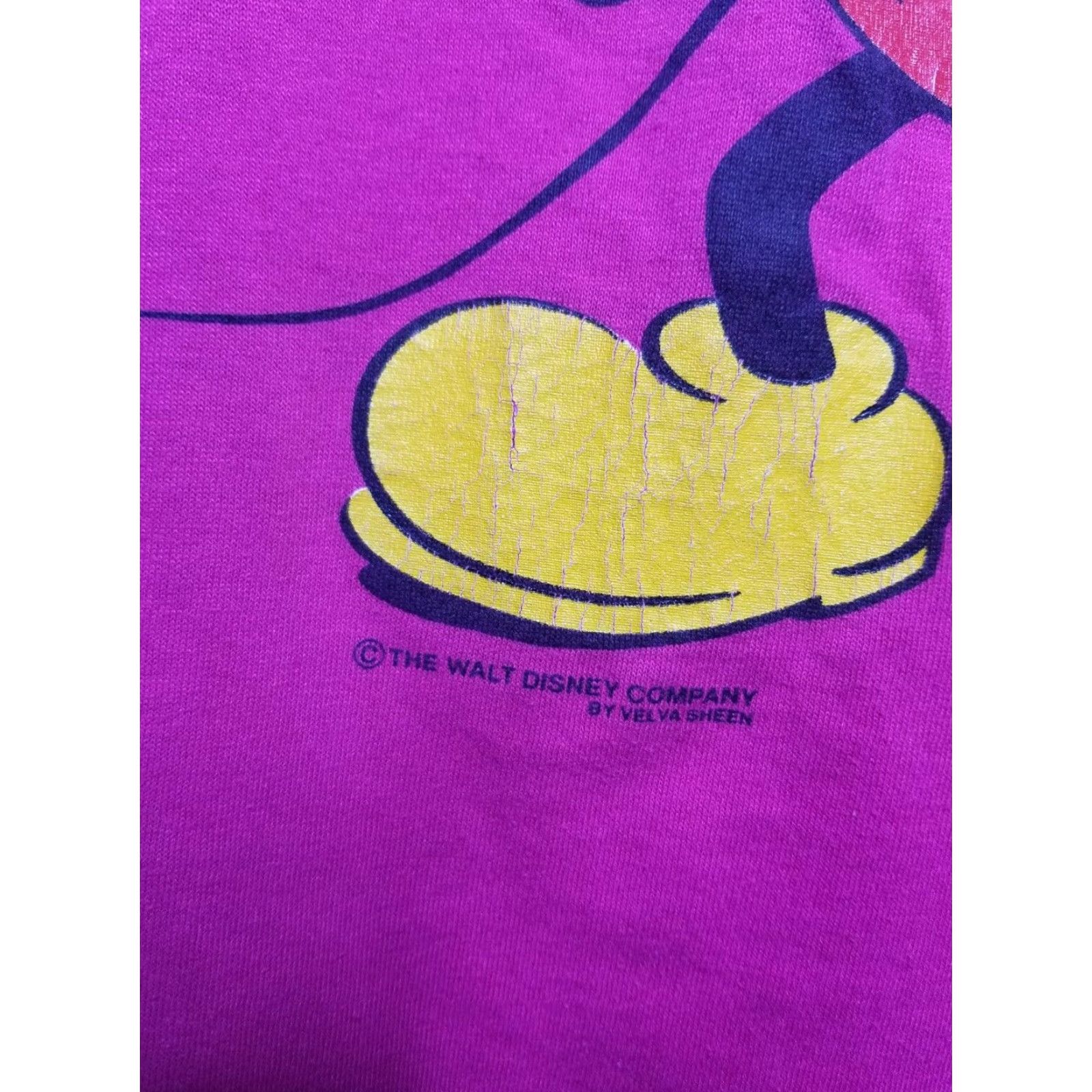 Velva Sheen VINTAGE 80s Disney Mickey Mouse Velva Sheen Pink Graphic T Shirt Mens XL Size US XL / EU 56 / 4 - 4 Thumbnail