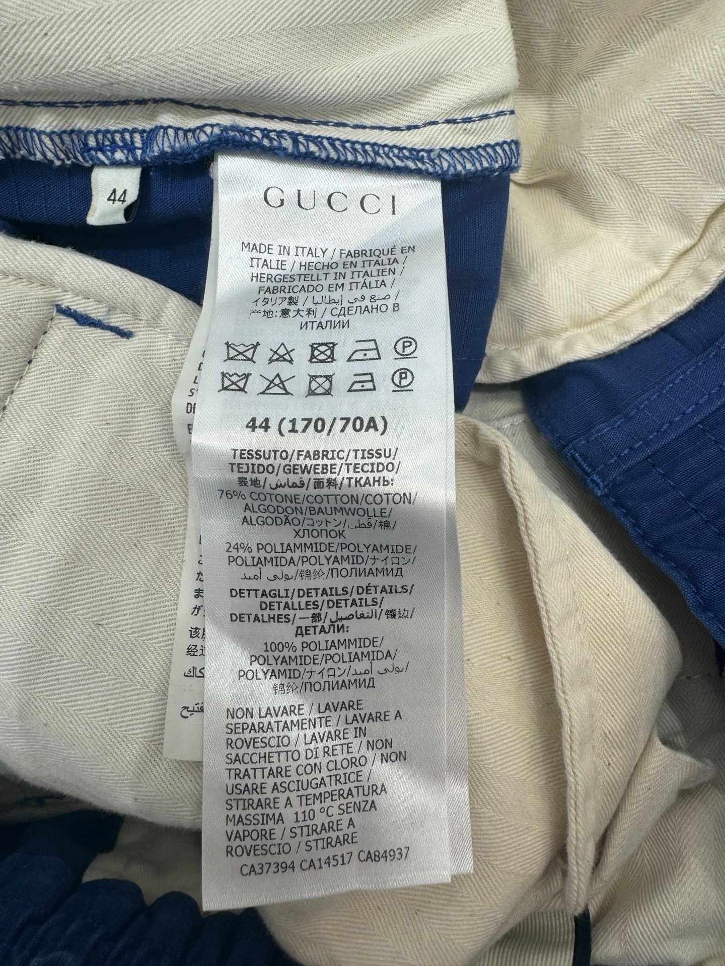 Gucci GUCCI blue logo school uniform trousers Size US 28 / EU 44 - 5 Thumbnail
