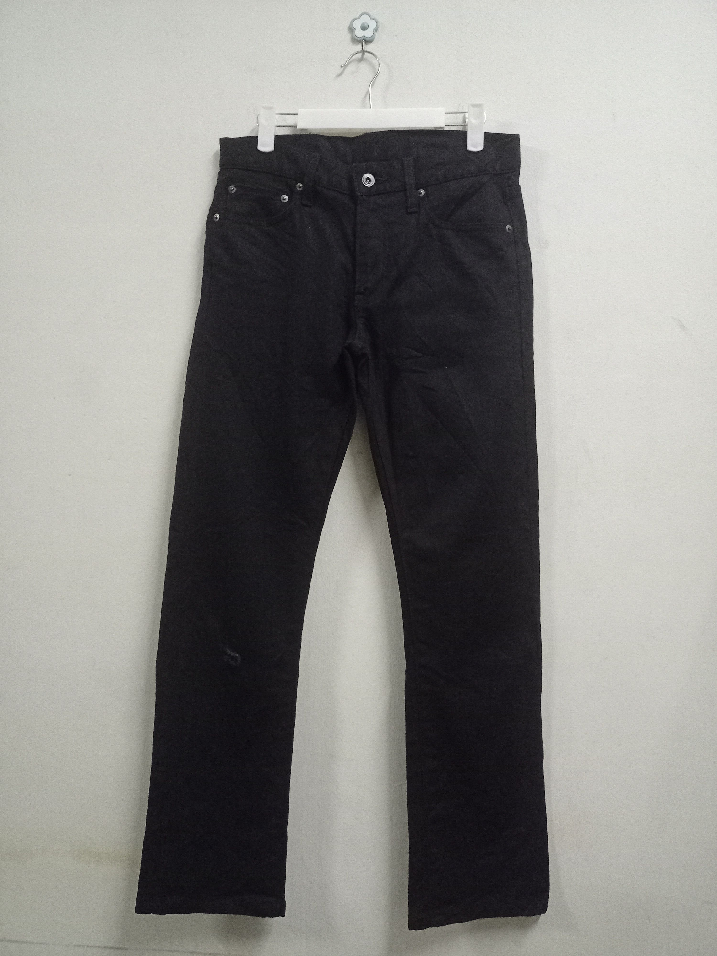 Japanese Brand × Uniqlo Vintage S001 Japanese Uniqlo Black Denim Pants Size US 30 / EU 46 - 15 Thumbnail