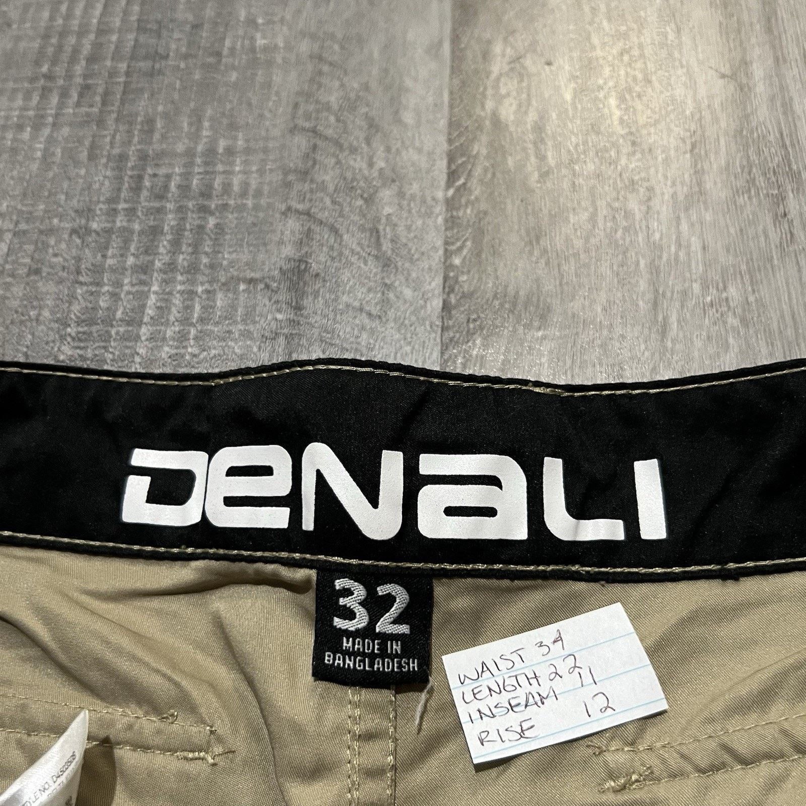 Other Denali Hybrid Cargo Shorts Khaki 32 Web Belted Waist Cycling Size US 32 / EU 48 - 5 Thumbnail