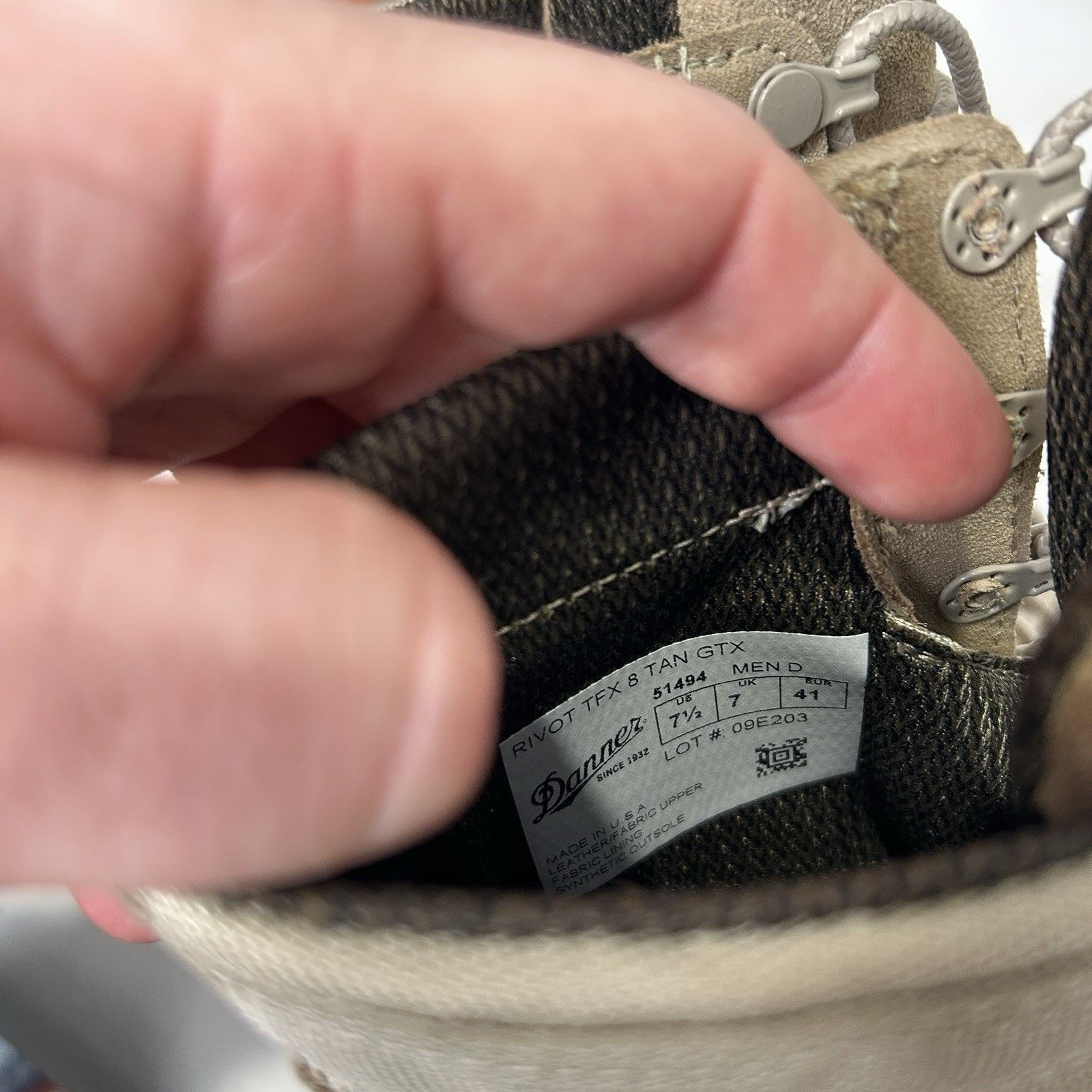 Danner Danner Rivot TFX 8" GTX Coyote Tactical Boots “Tan” Size US 7.5 / EU 40-41 - 8 Thumbnail