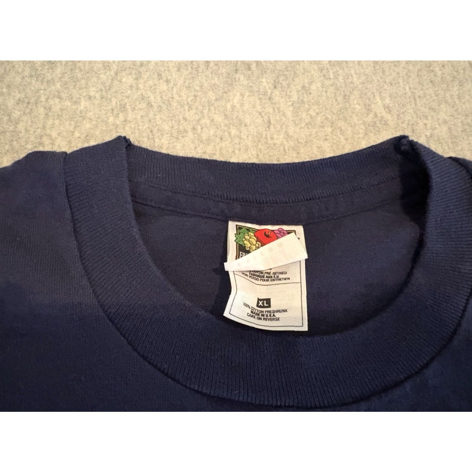 Fruit Of The Loom VINTAGE Cape Cod Blues Fishing Tee T-Shirt XL Made in USA Short Sleeve Crew Neck Cotton Fruit of the Loom Men 90s Fish Blue Size US XL / EU 56 / 4 - 4 Thumbnail