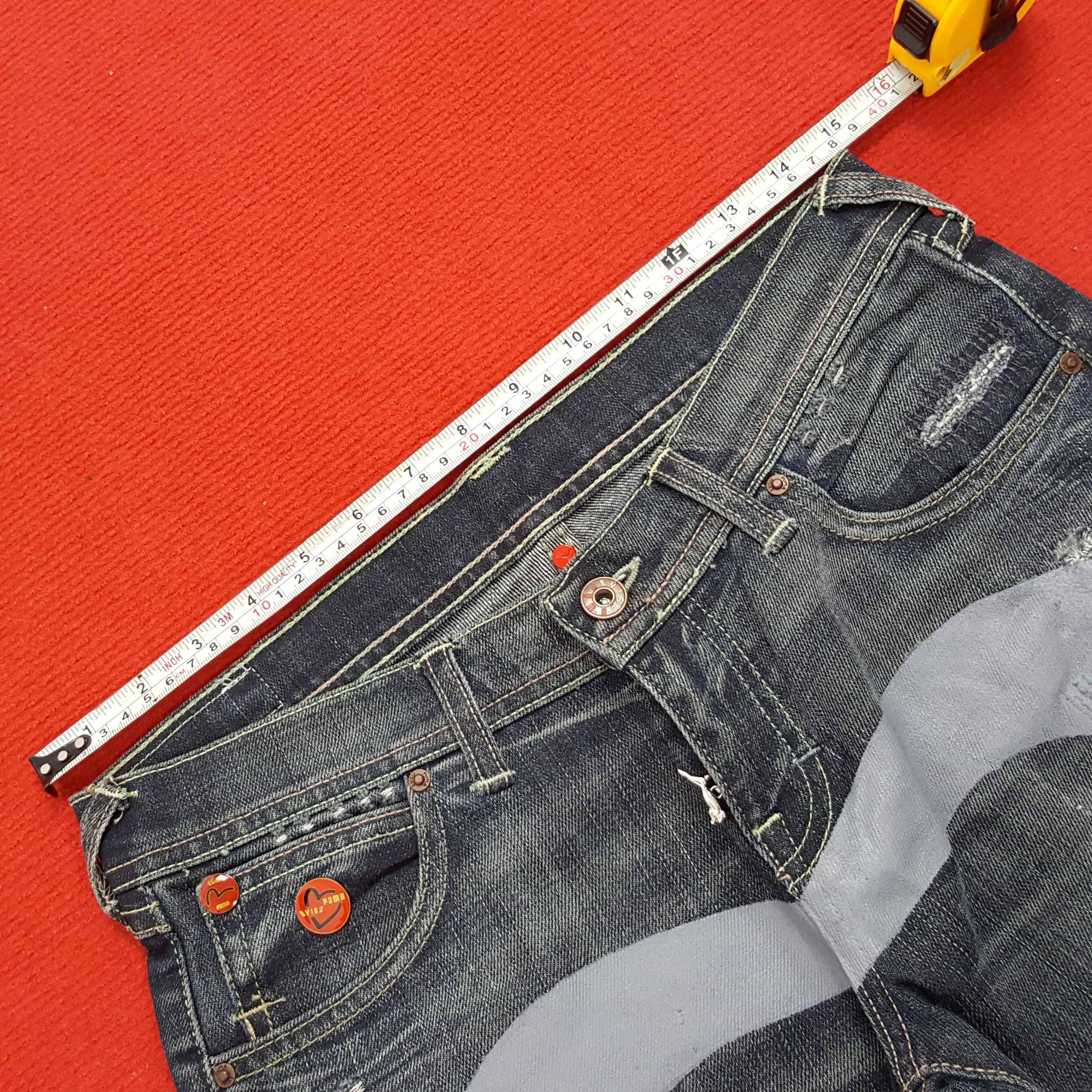 Evisu × Puma × Vintage Evisu X Puma Japanese Brand Custom Daicock Style Jeans Size 30" / US 8 / IT 44 - 7 Thumbnail
