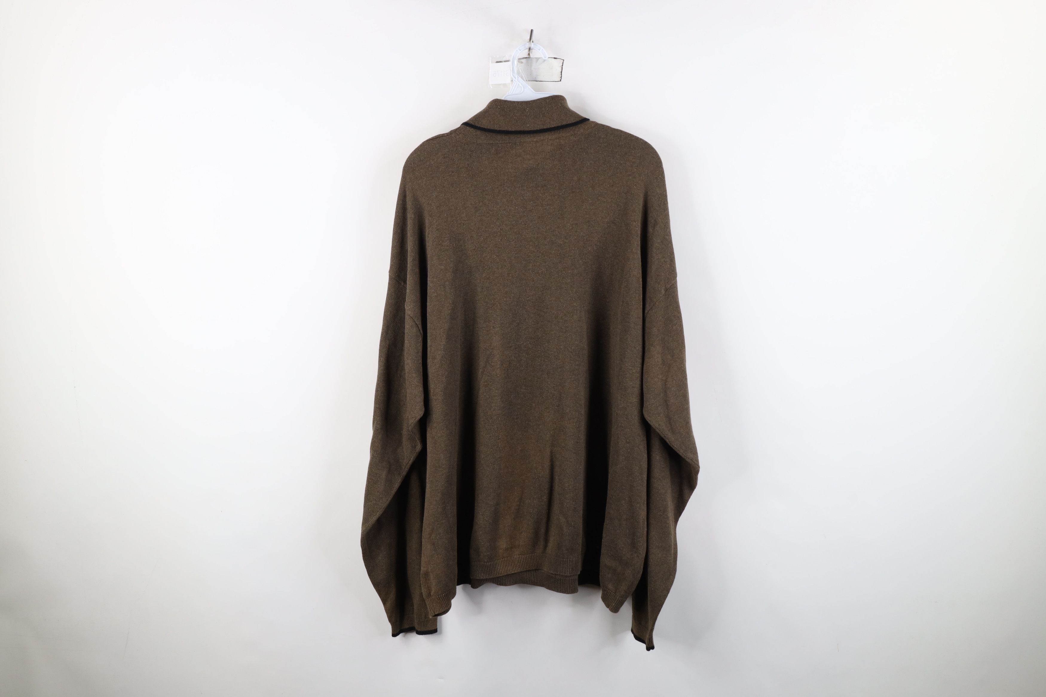 Vintage Vintage 90s Streetwear Lightweight Knit Turtleneck Sweater Size US XXL / EU 58 / 5 - 12 Thumbnail
