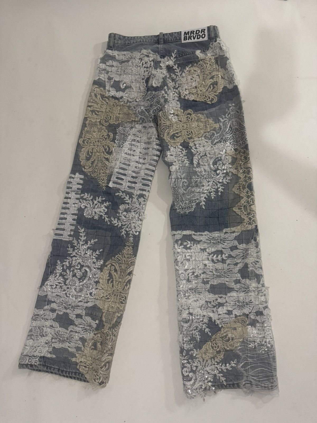 Who Decides War WHO DECIDES WAR GRID LACE DENIM Size US 30 / EU 46 - 2 Thumbnail