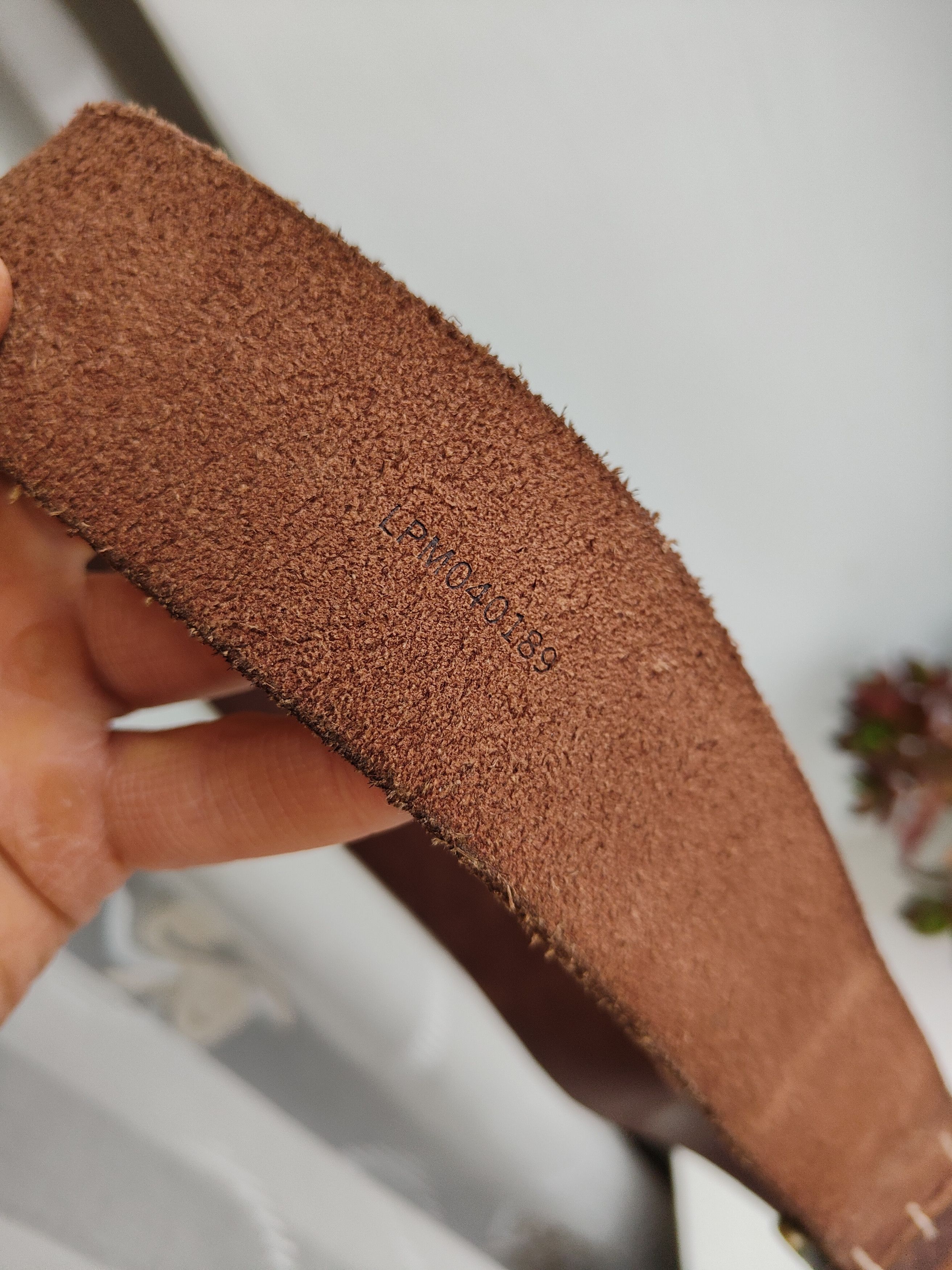 Linea Vintage Leather Belt Linea Pelle Genuine Leather Men's Belt Size ONE SIZE - 6 Thumbnail