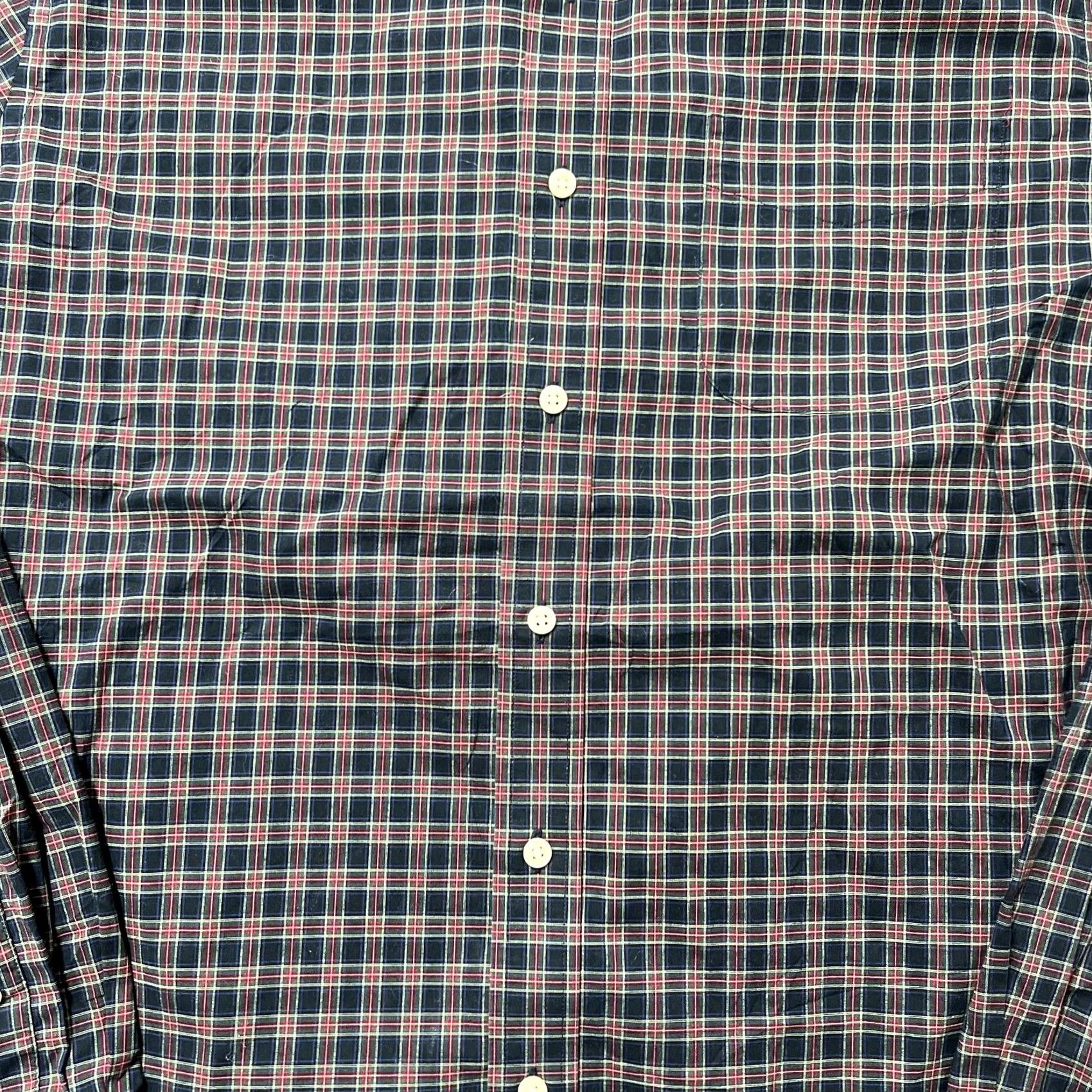 Ralph Lauren Lauren Ralph Lauren Dress Shirt Mens 16.5 36/37 Blue Plaid Classic Fit Non-Iron Shirt Size 46R - 2 Thumbnail