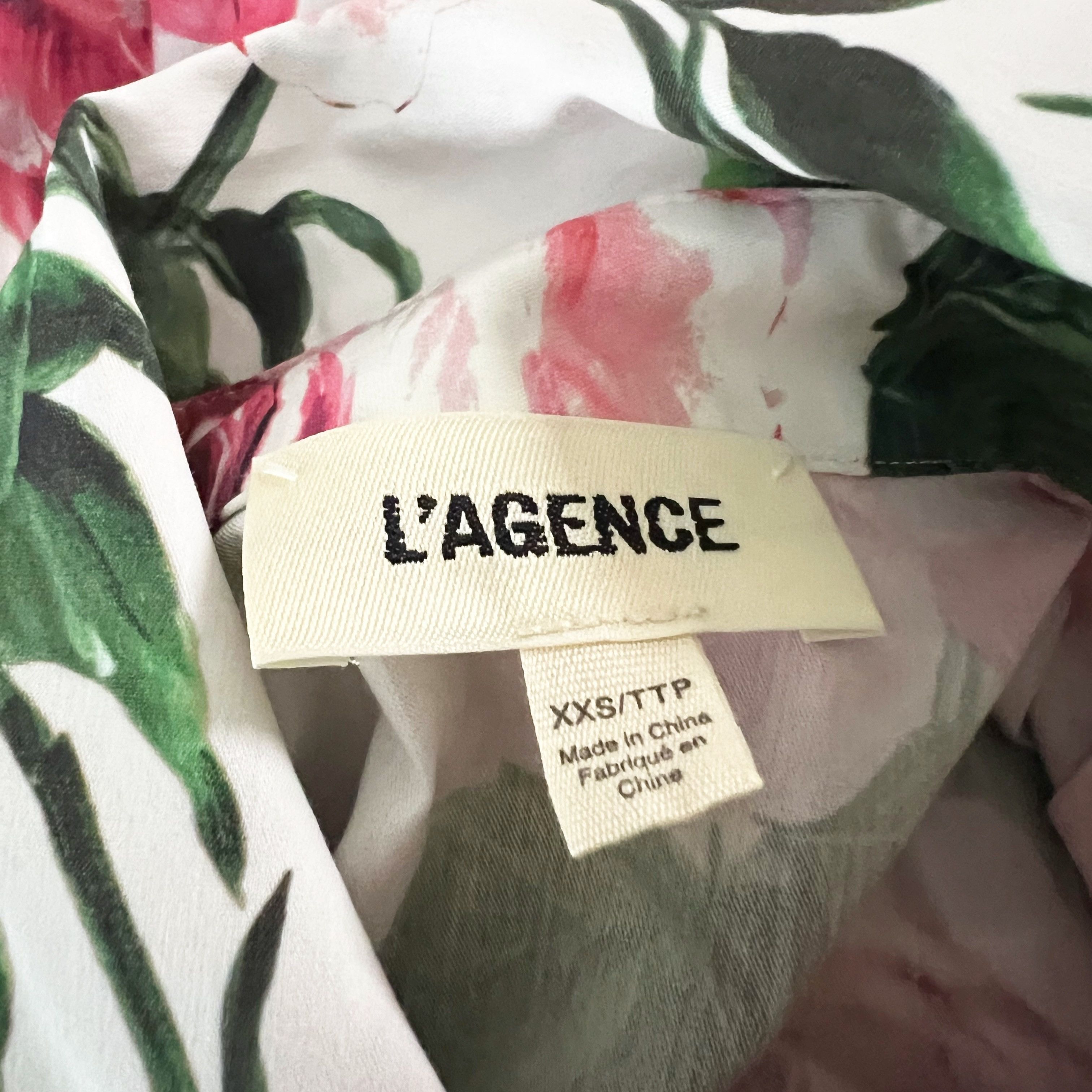 L'AGENCE L'Agence Gaia Cotton Stretch Tie Front Size XXS / US 00 / IT 34 - 2 Thumbnail