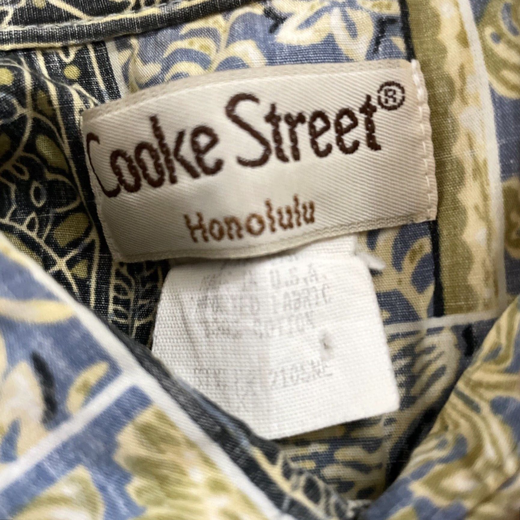 Vintage VINTAGE Cooke Street Honolulu Hawaiian Shirt Men XL Yellow Green Floral Madras Aloha Button-Up Short Sleeve 50 in Chest Size US XL / EU 56 / 4 - 6 Thumbnail