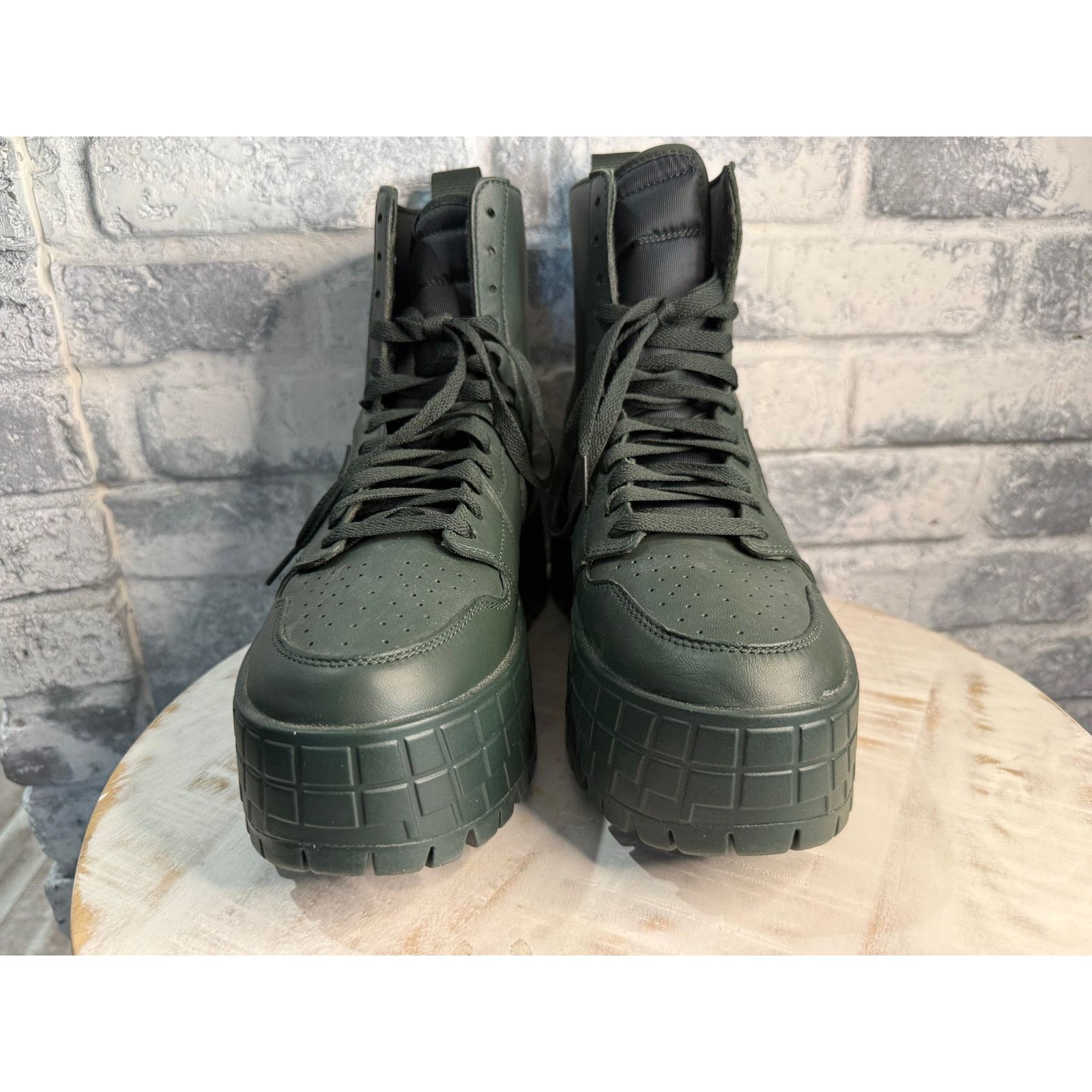 Jordan Brand Jordan 1 High Brooklyn Dark Spruce Green 10w 8.5m Size US 10 / IT 40 - 3 Thumbnail