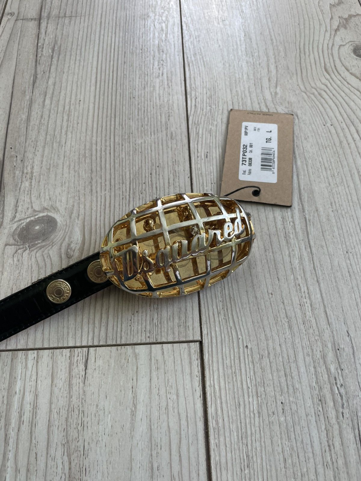 Dsquared2 × Vintage Dsquared Black Patent Leather Belt Size ONE SIZE - 17 Thumbnail
