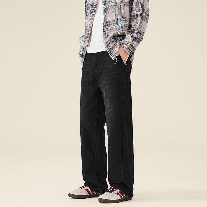 Japanese Brand American style men's loose casual straight leg washed jeans Size US 32 / EU 48 - 4 Thumbnail