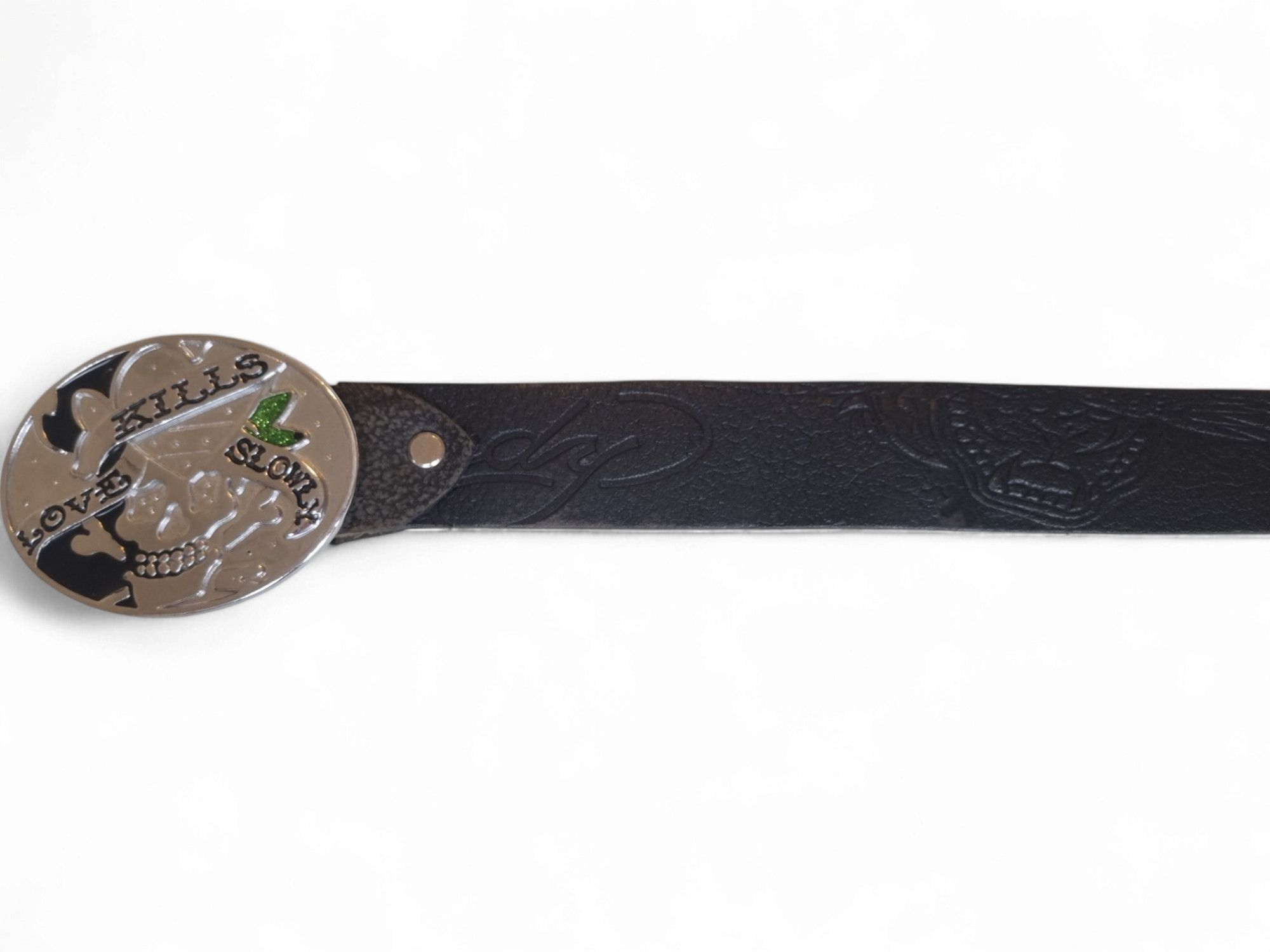 Ed Hardy × Japanese Brand Ed hardy Belt Vintage Scull Love Kills Slowly Size ONE SIZE - 5 Thumbnail