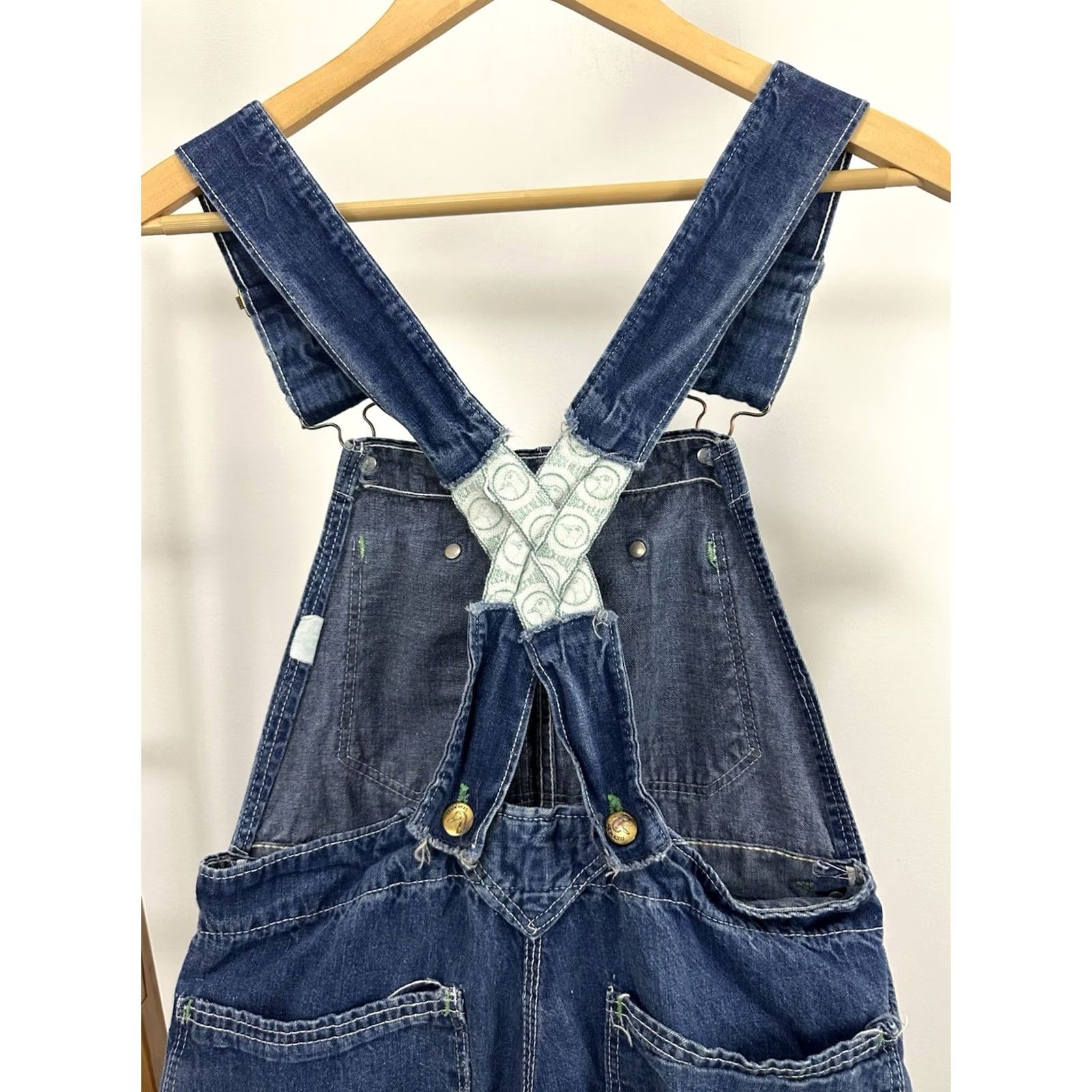 Vintage VTG Duck Head 30x28 Denim Bib Overalls RARE Size Mens Blue Jeans Duck Head Straight 40s Vintage Overalls Size US 30 / EU 46 - 4 Thumbnail
