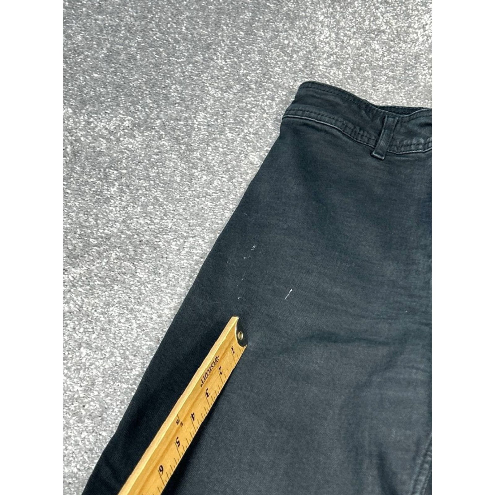 Zara Zara Jeans Womens 26 Black Denim High Rise Ripped Wide Leg Raw Hem Casual 26x28 Jeans Size 26" / US 2 / IT 38 - 3 Thumbnail