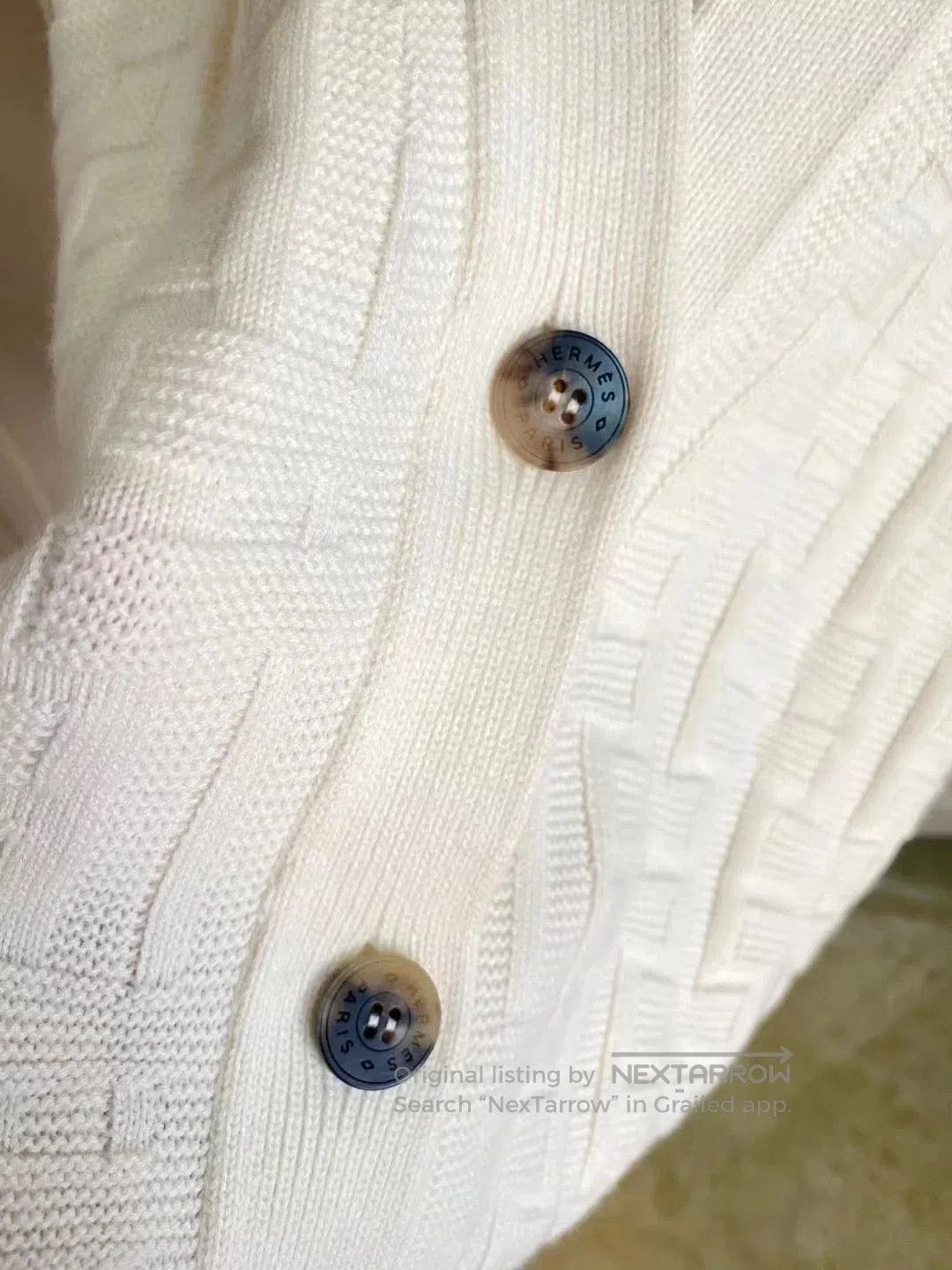 Hermes Hermes White Cardigan Sweater New. Size US S / EU 44-46 / 1 - 4 Thumbnail