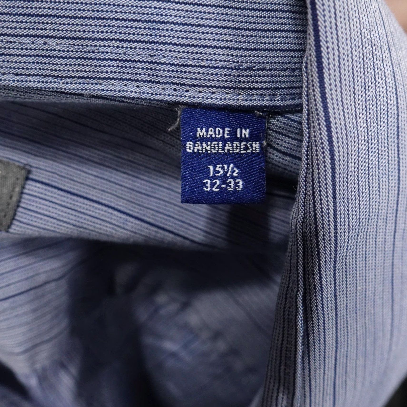 Kenneth Cole Kenneth Cole Reaction Dress Shirt Mens 15.5 32/33 Blue Striped Slim Fit Shirt Modern Dress Shirt Mens Blue Striped Slim Fit Size 42R - 7 Thumbnail