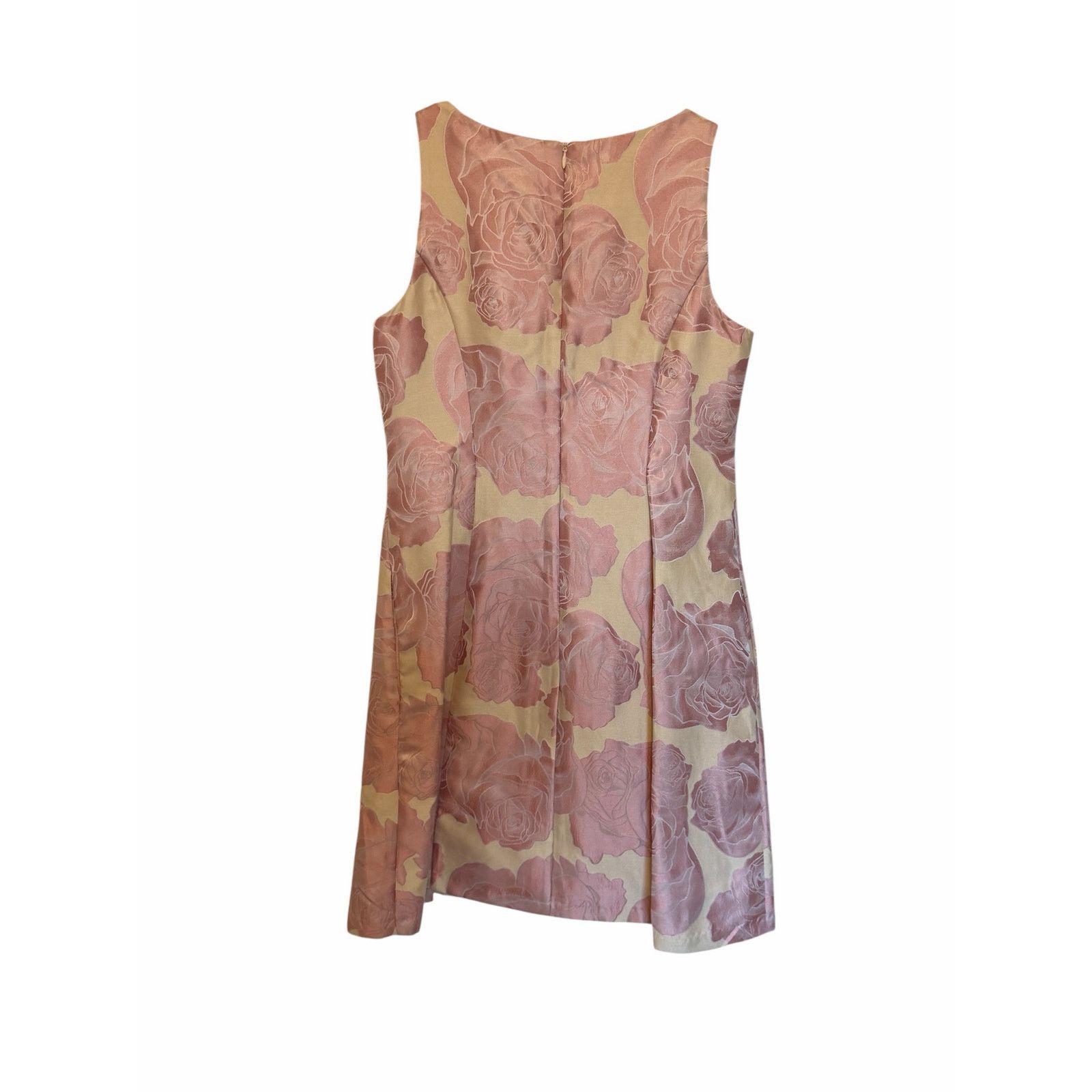 Other Pink Cream V-Neck Sleeveless Formal Pocketed Midi Dress Size XS / US 0-2 / IT 36-38 - 5 Thumbnail